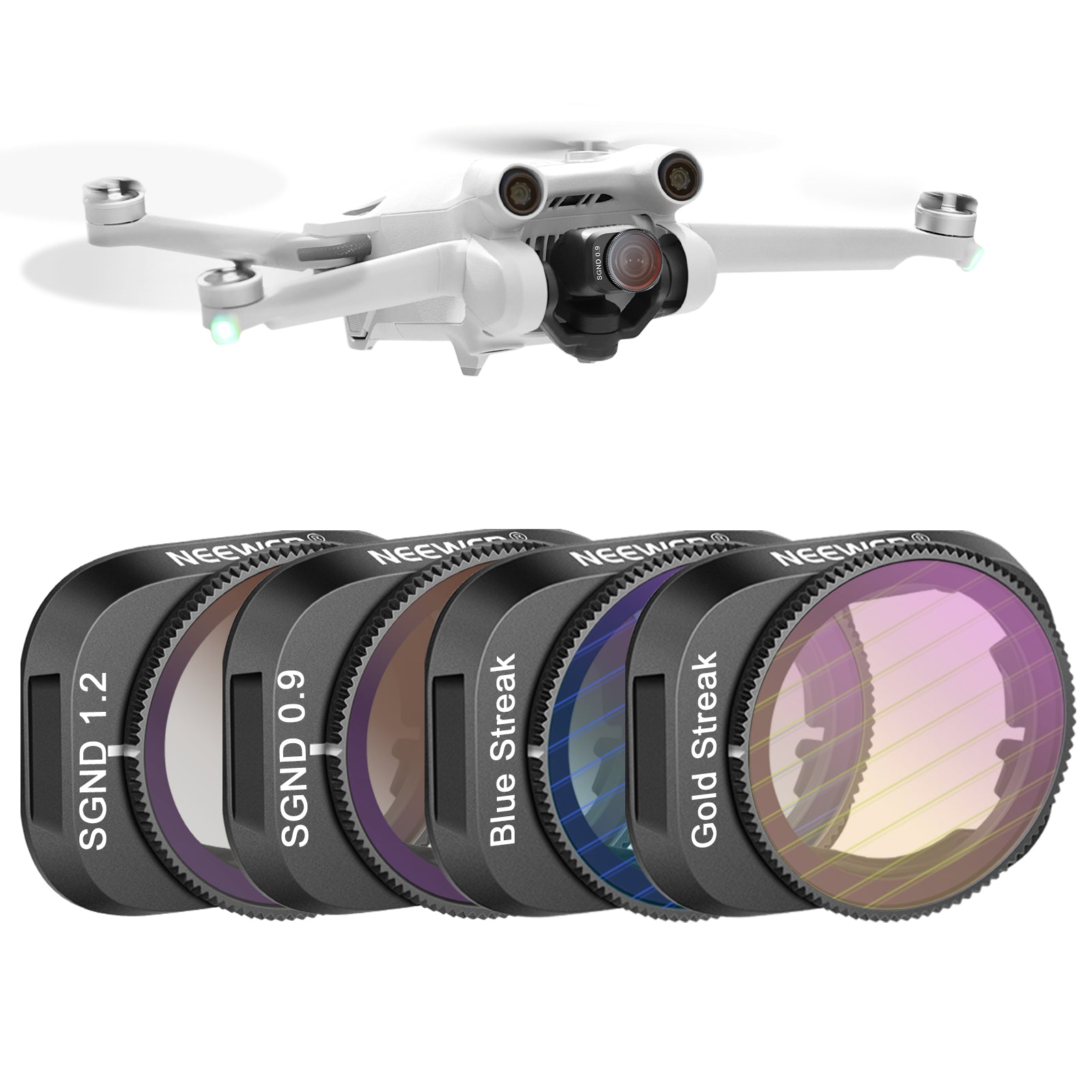 NEEWER 4 Pack ND and Effect Filter Set For DJI Mini 3/Mini 3 Pro