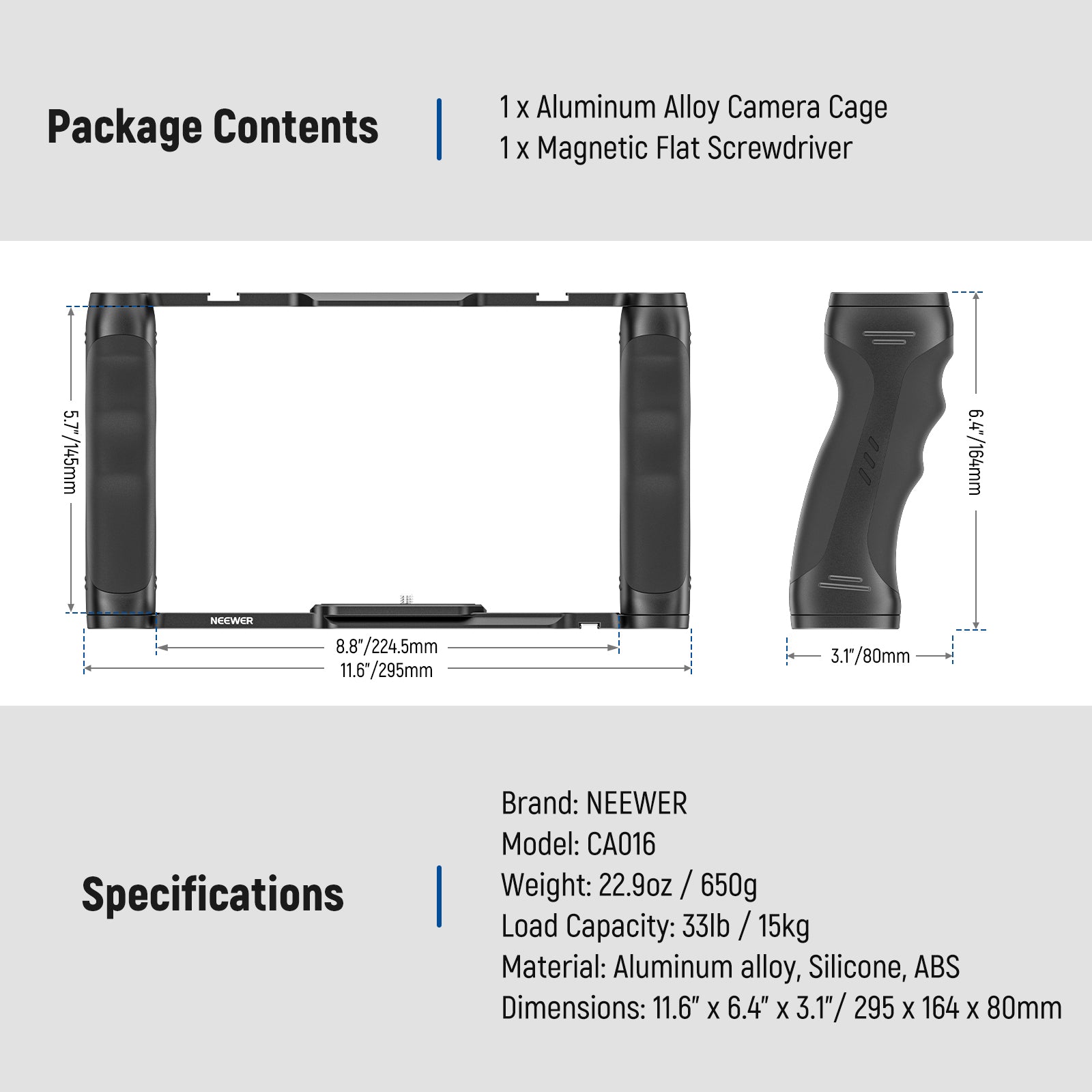 NEEWER CA016 Video Camera Cage Rig - NEEWER – neewer.com