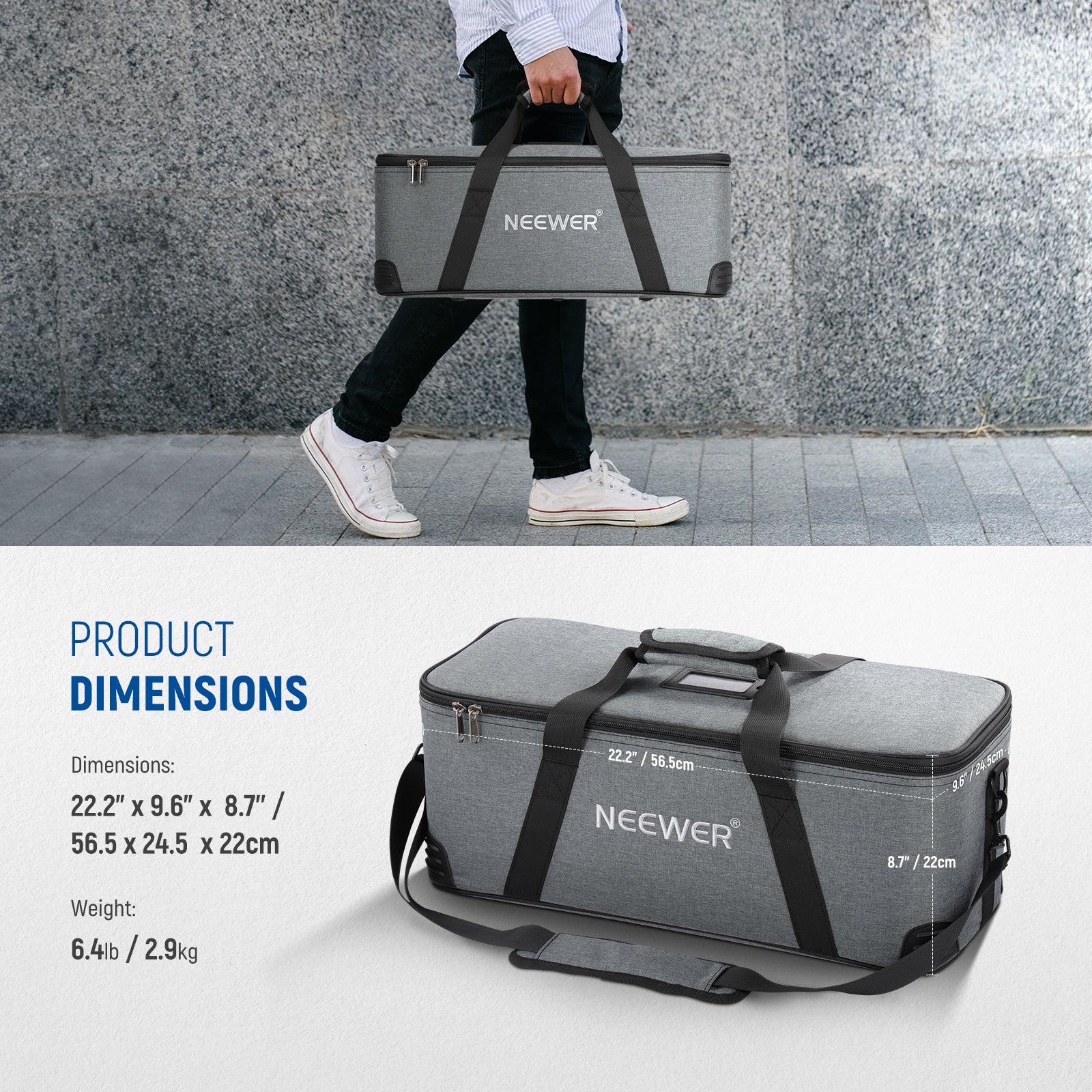 NEEWER 11.02”×6.29”× 11.02” Camera Carrying Case - NEEWER