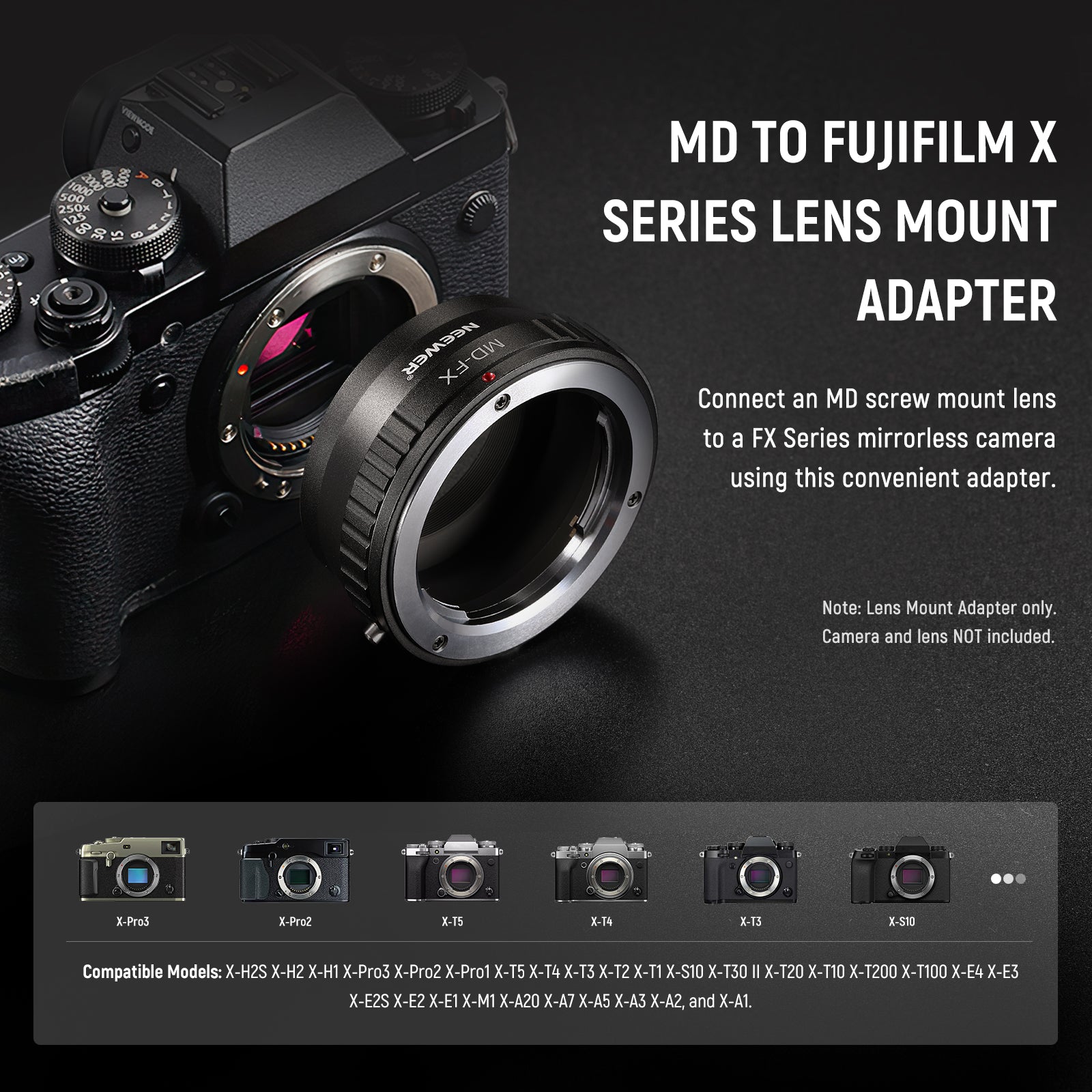 minolta md to fuji x adapter