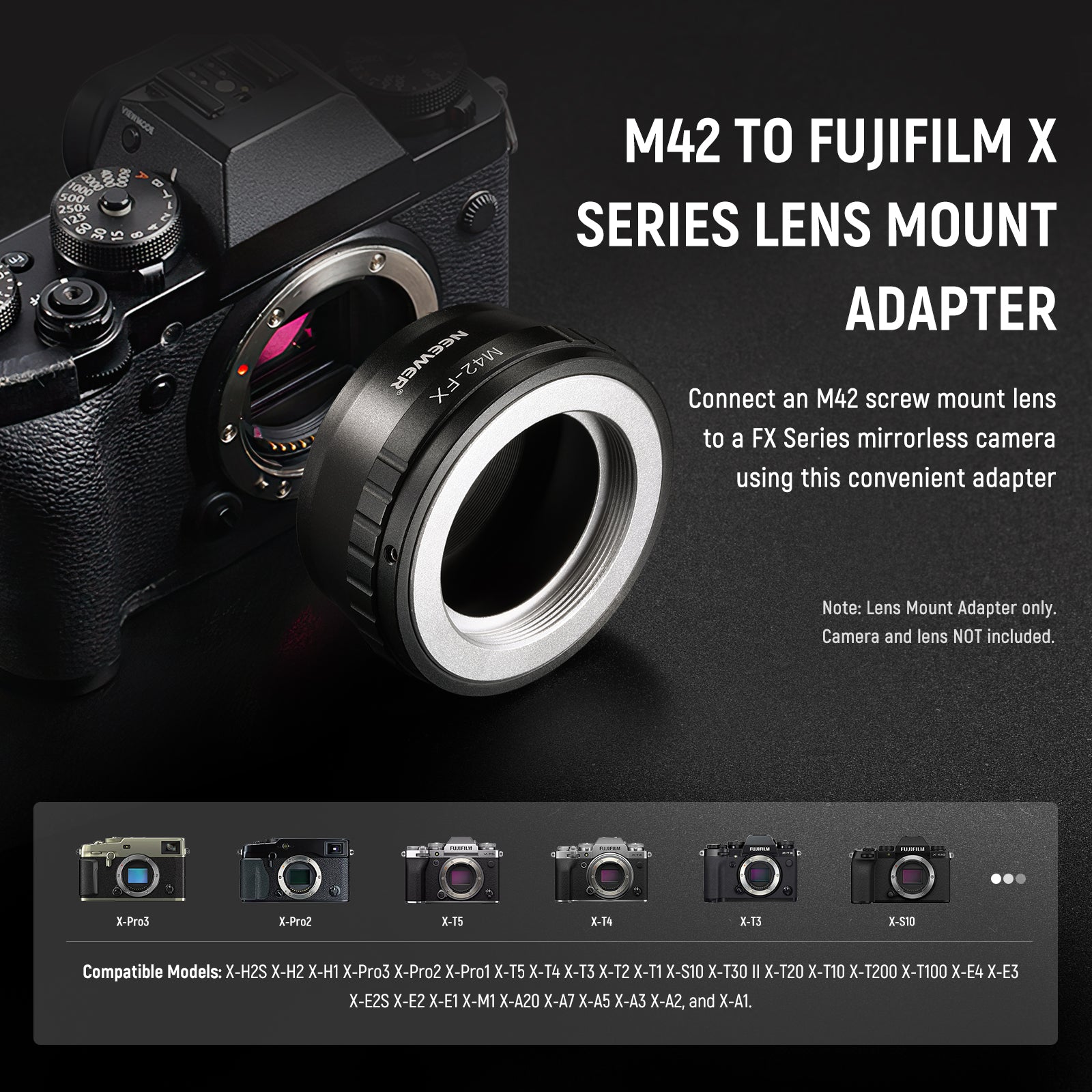 NEEWER M42-FX M42 to Fuji Lens Mount Adapter NEEWER –