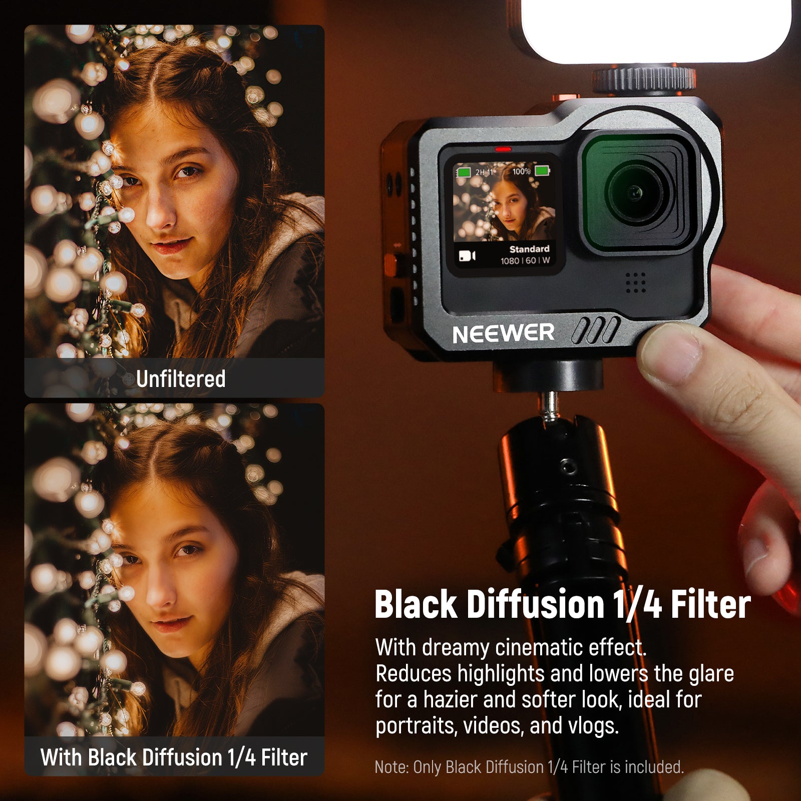 NEEWER 6 Pack Effect Filter Set For GoPro Hero 11 Hero 10 Black Hero 9 -  NEEWER