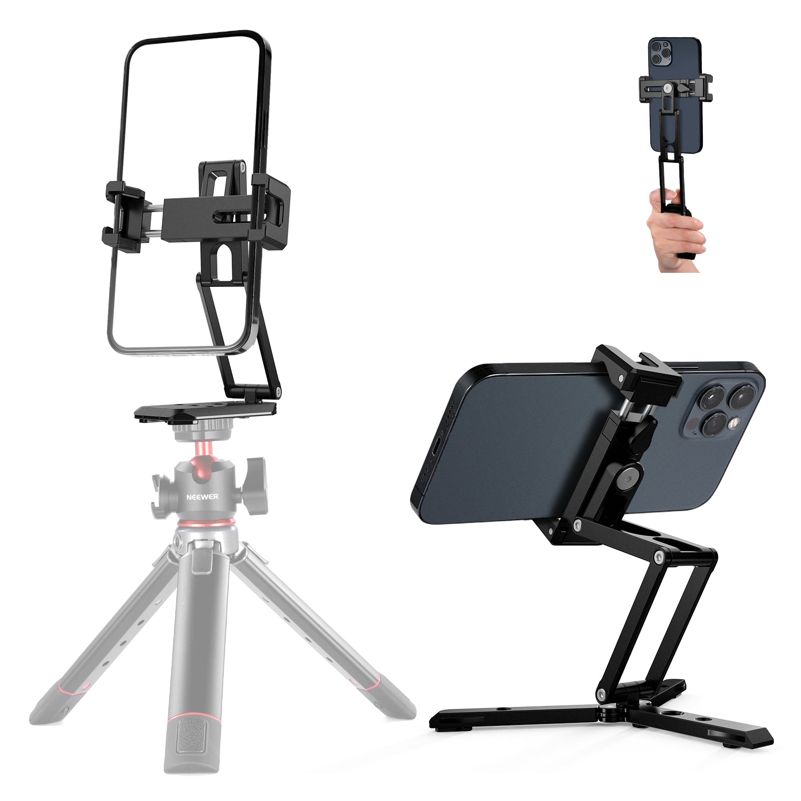 NEEWER SP-04 Phone Tripod Mount with Cold Shoes