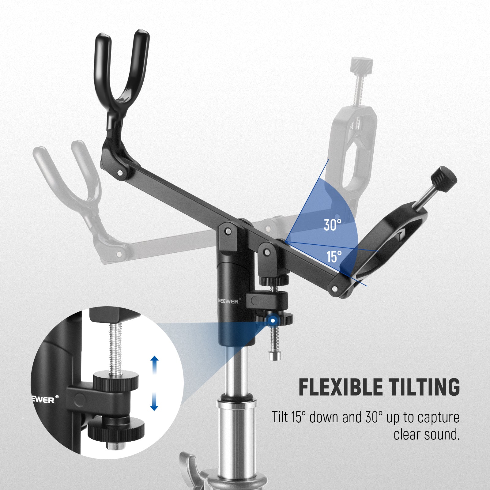 Neewer CM-NA-2 Mic Boom Pole Support Holder - Thumbnail 3