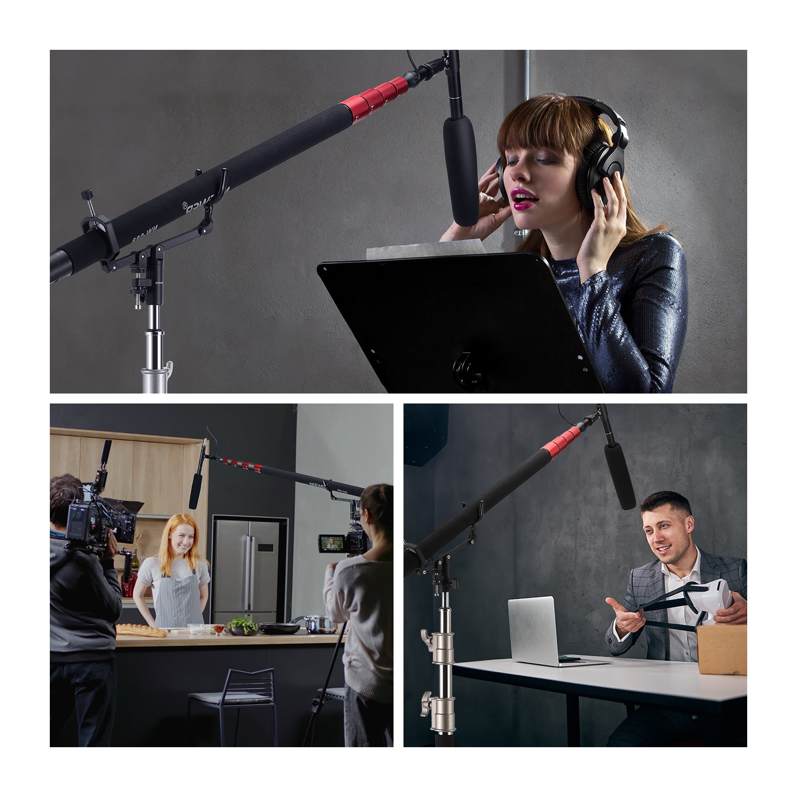 Neewer CM-NA-2 Mic Boom Pole Support Holder - Thumbnail 4