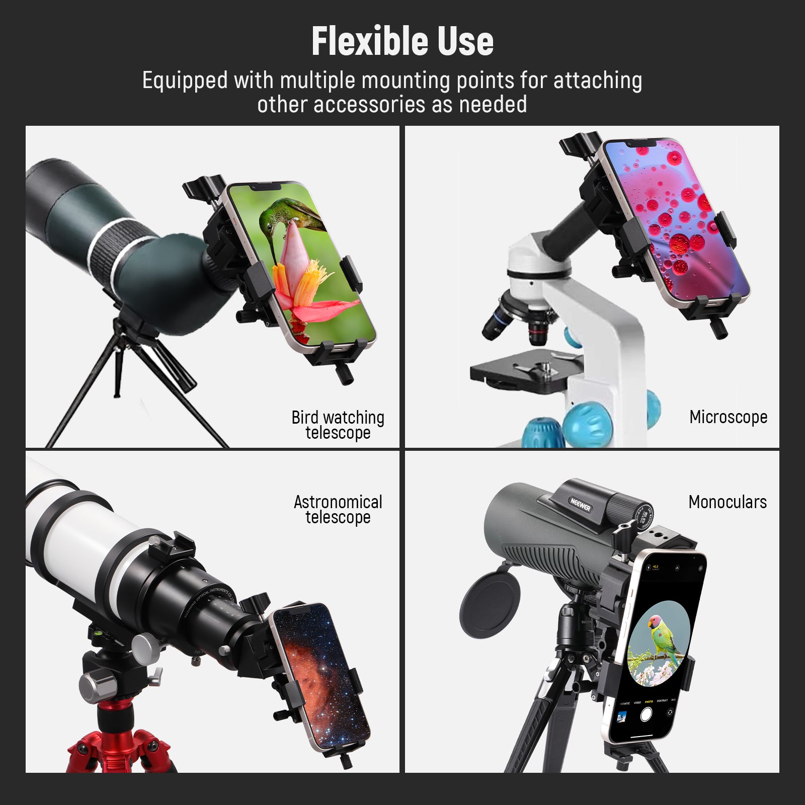 Telescope store for phone