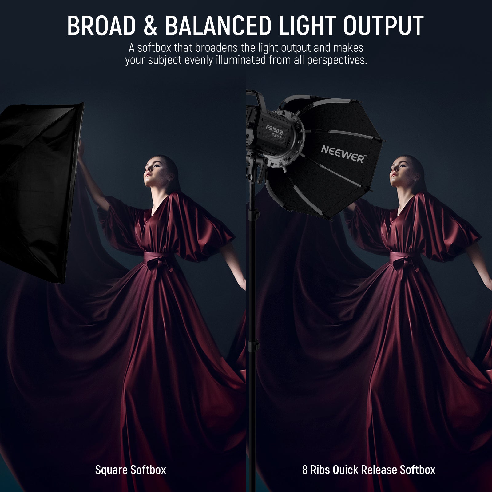 NEEWER NS1P 45cm Octagonal Softbox | Foldable Softbox