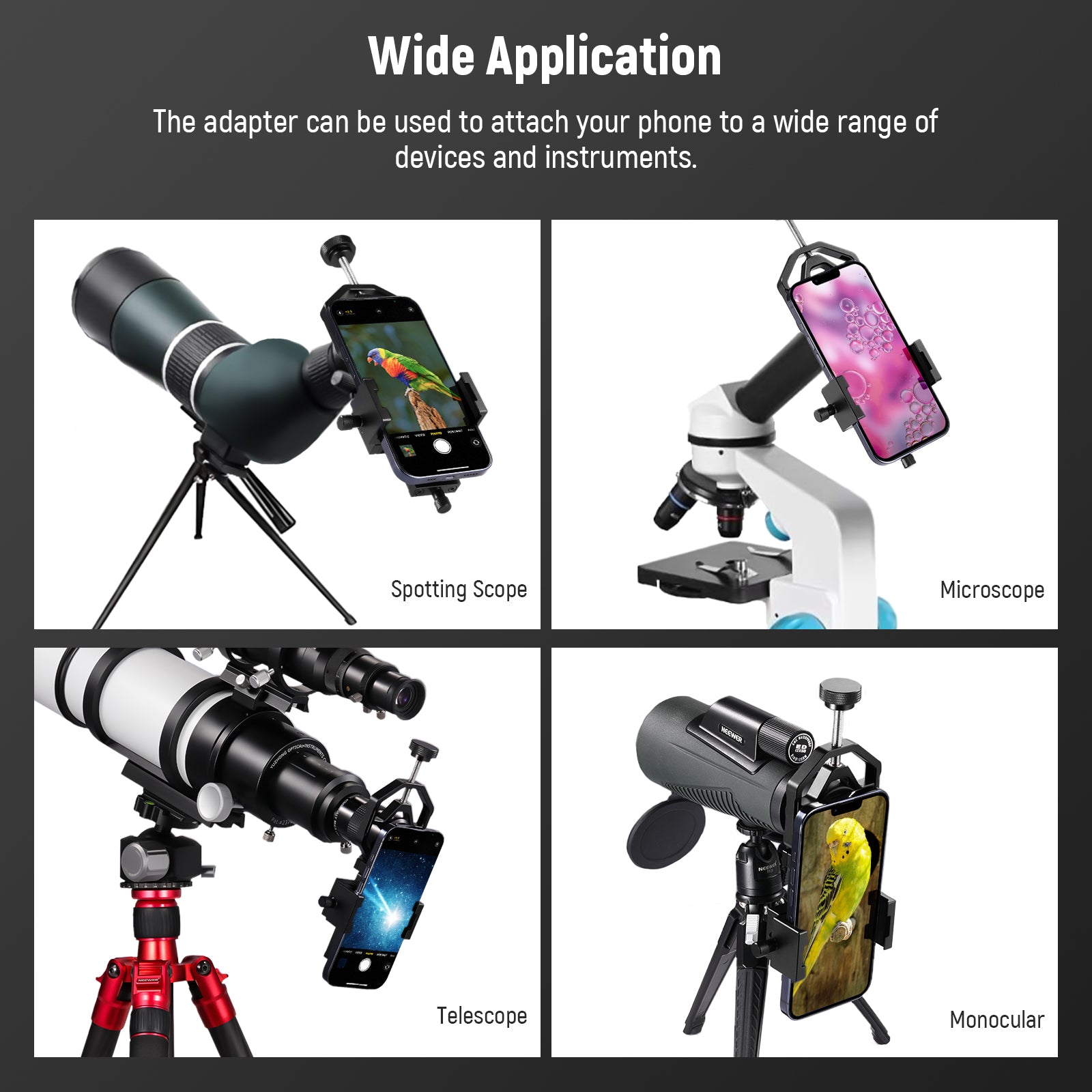 Best cell phone telescope sales adapter