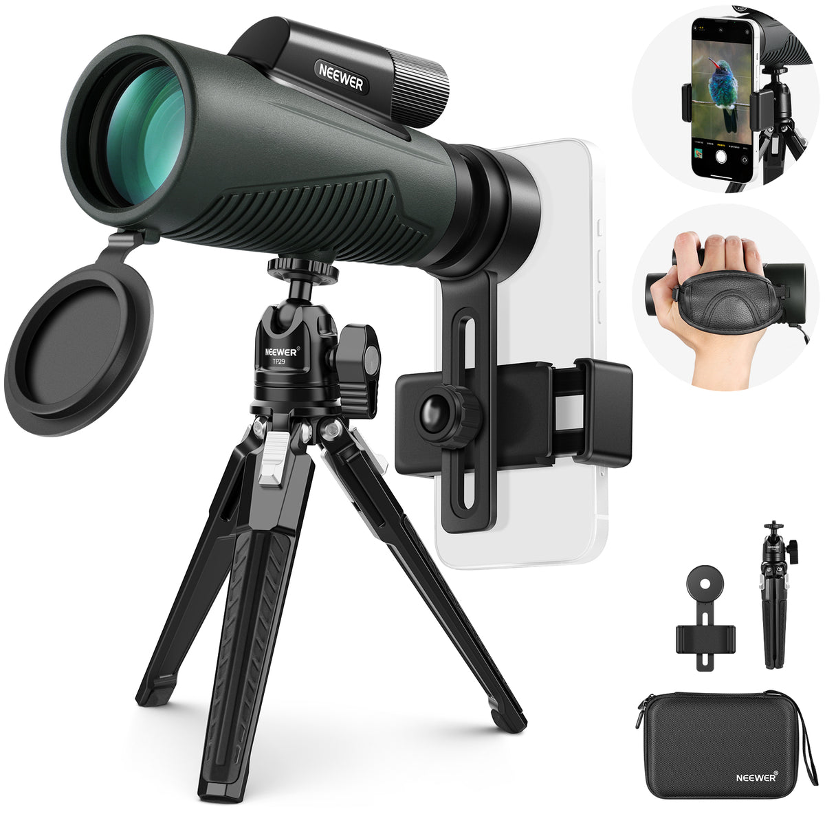 NEEWER 12x50 ED Monocular Telescope Kit - NEEWER