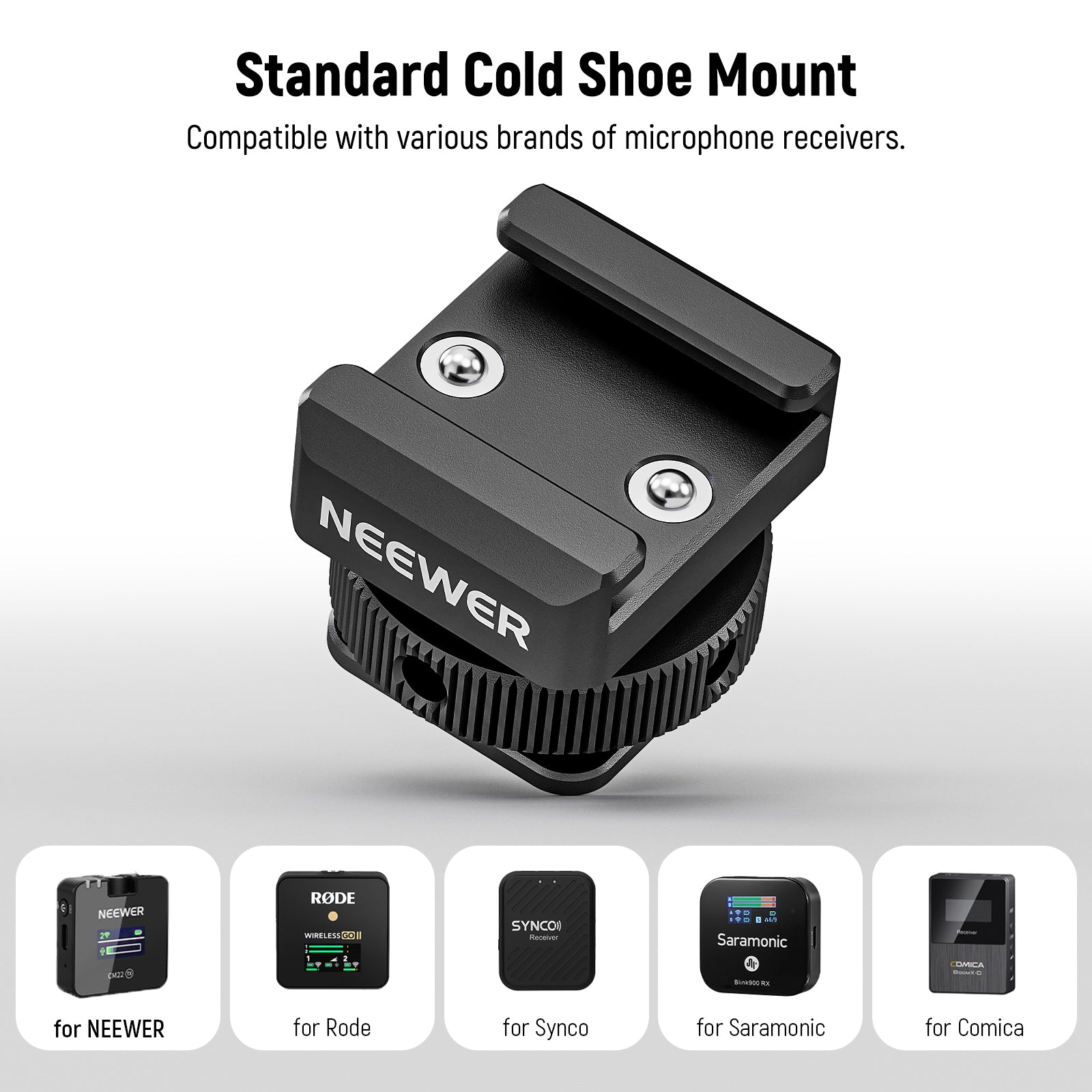 NEEWER UA030 Cold Shoe Mount Adapter For DJI Wireless Microphone