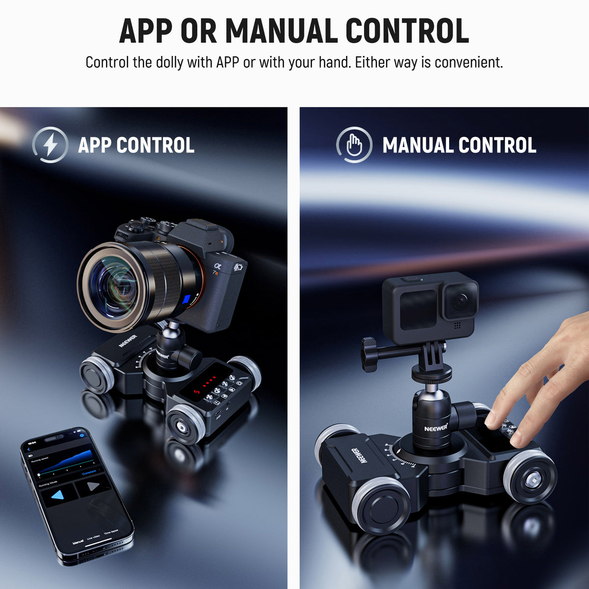 NEEWER DL300 Upgraded Motorized Camera Dolly Kit NEEWER