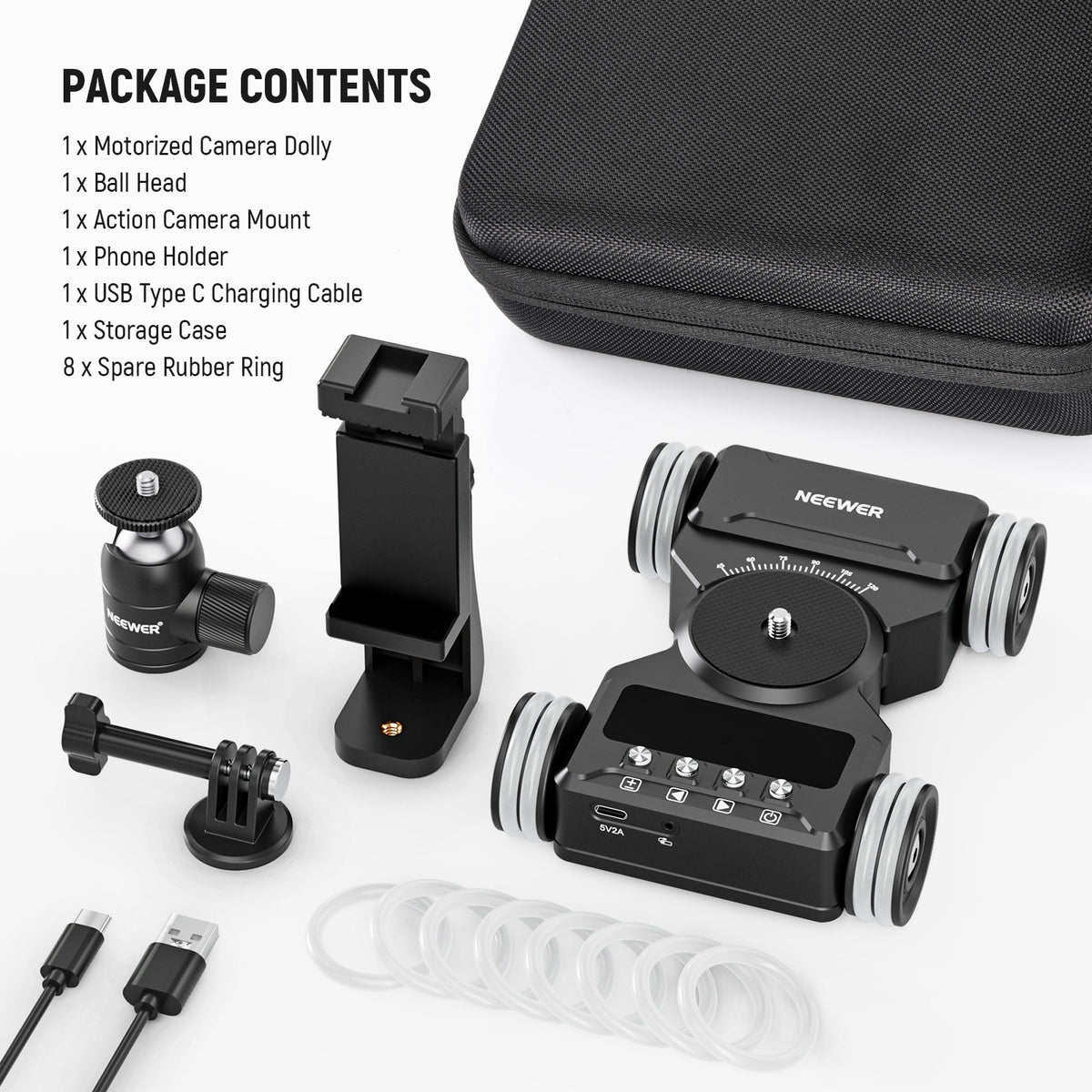 NEEWER DL300 Upgraded Motorized Camera Dolly Kit NEEWER