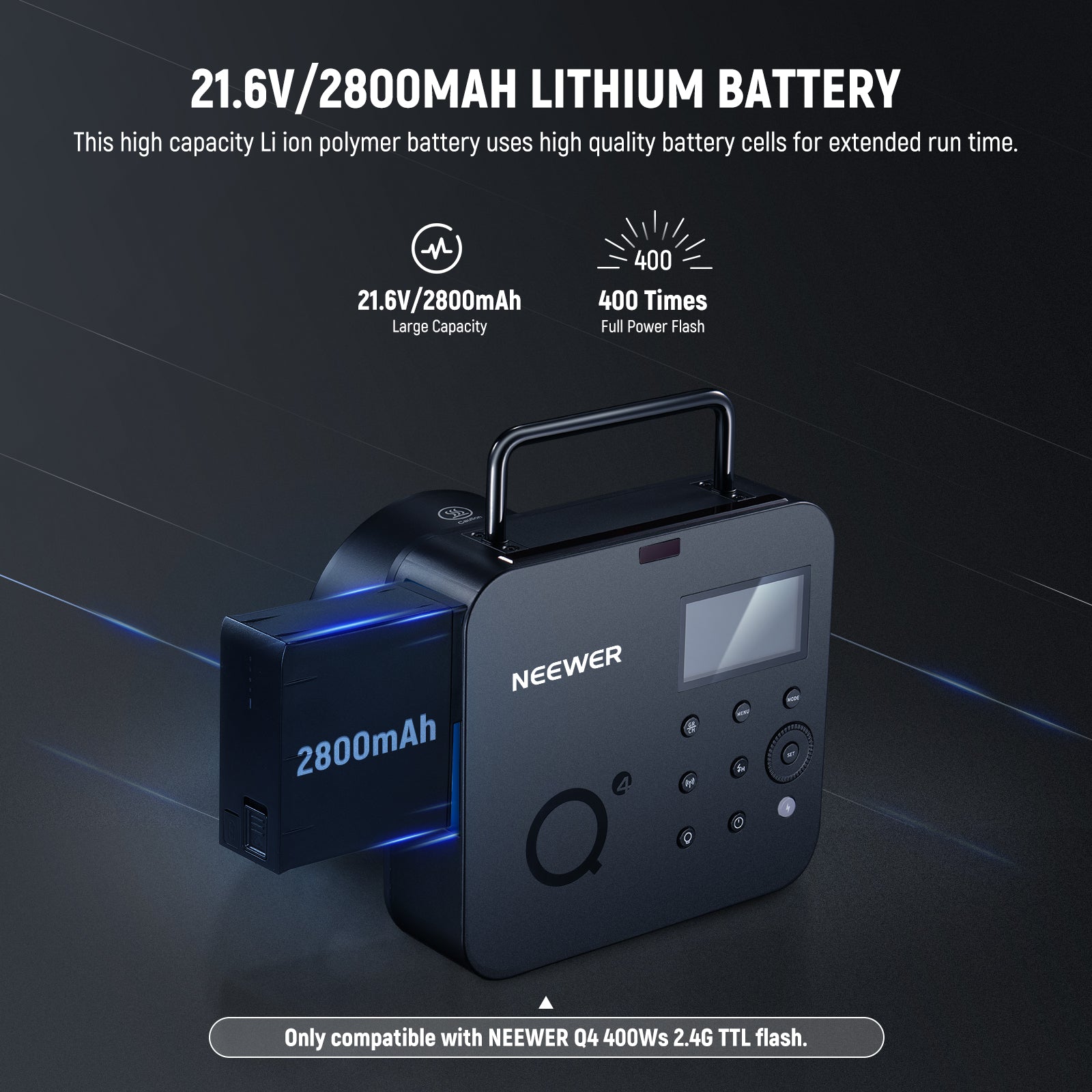 Neewer NB-Q4 Battery - Thumbnail 4