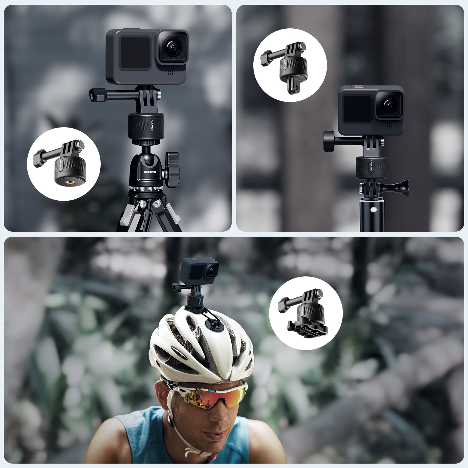 Support de Cou Magnétique pour Caméras d'Action GoPro HERO