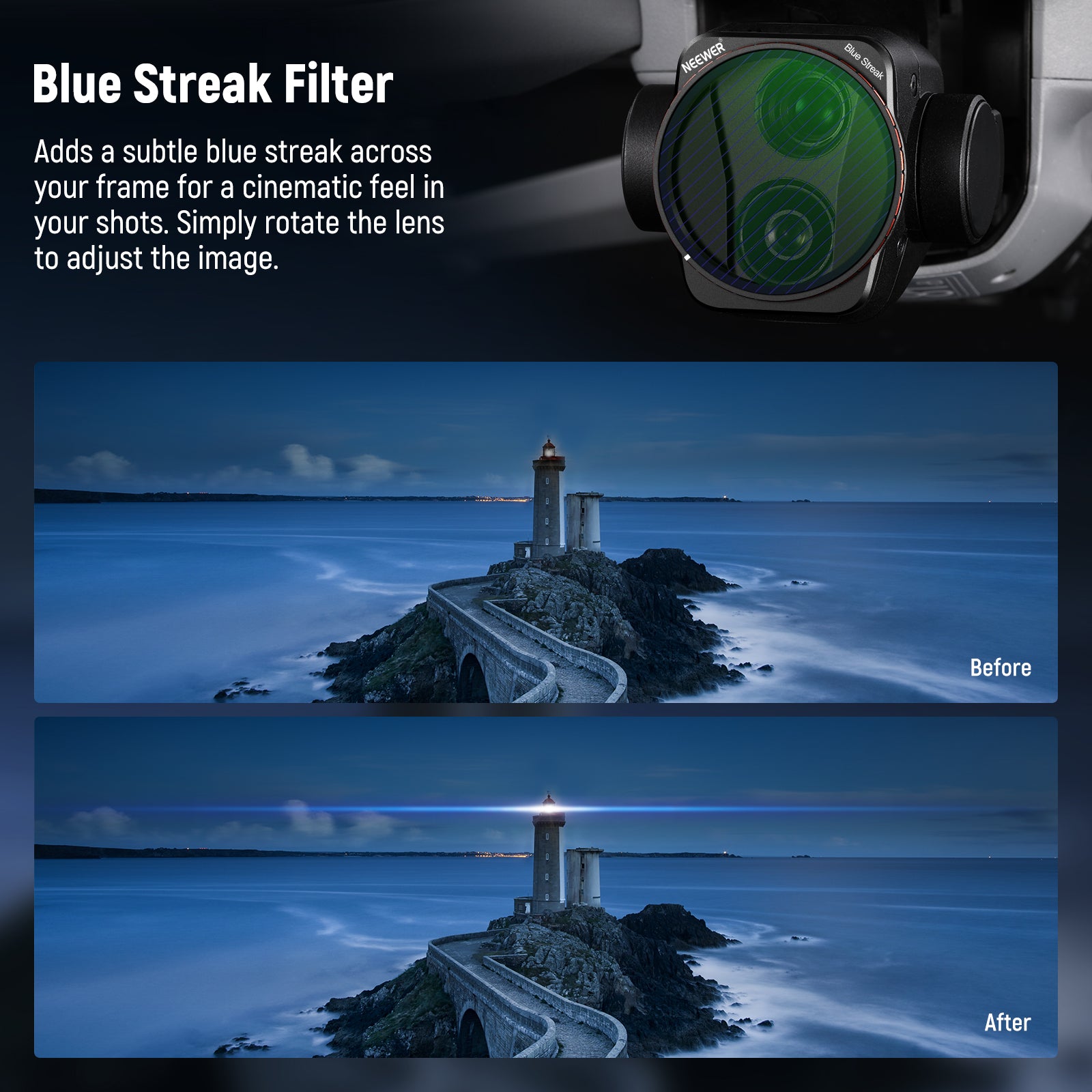 NEEWER HD Blue Streak Filter - NEEWER