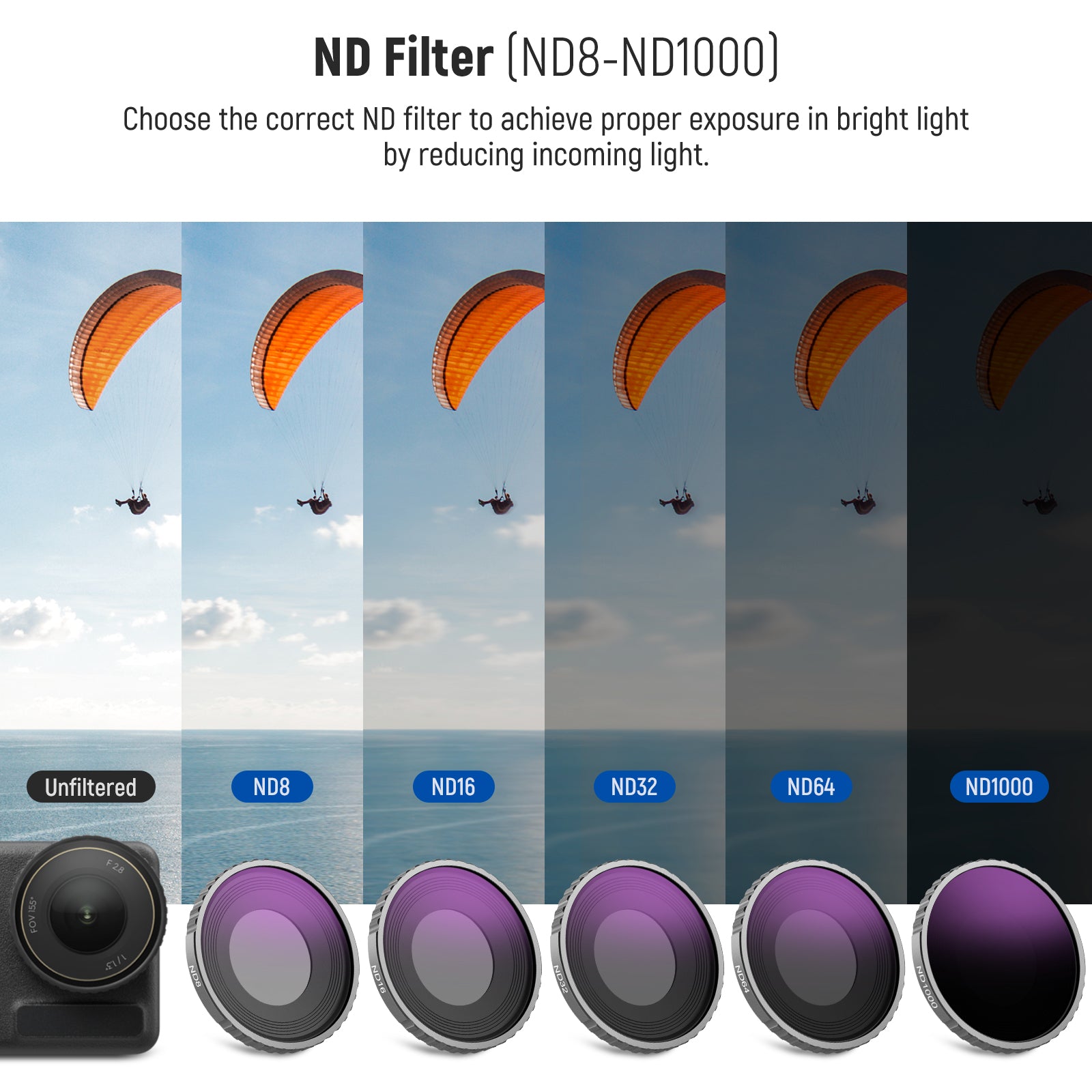 Nd filter best sale dji osmo action