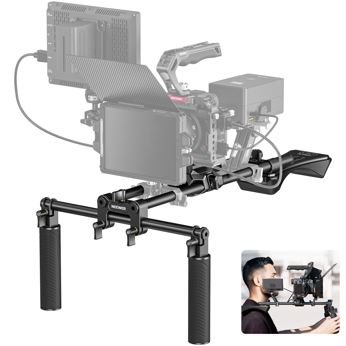Shoulder Rig Red Shoulder Rig – NEEWER
