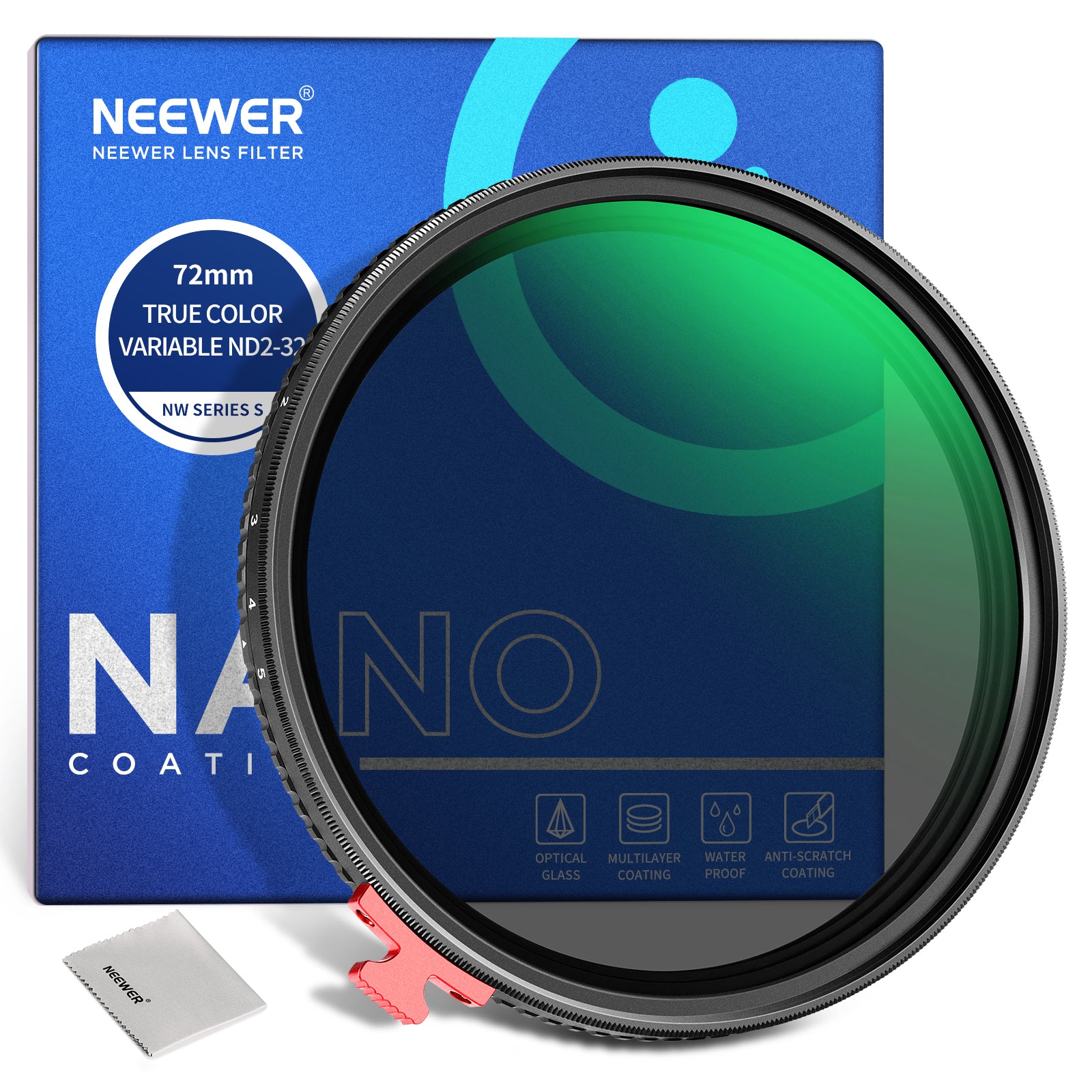 NEEWER True Colors Variable ND Filter ND2-32(1-5 Stops)