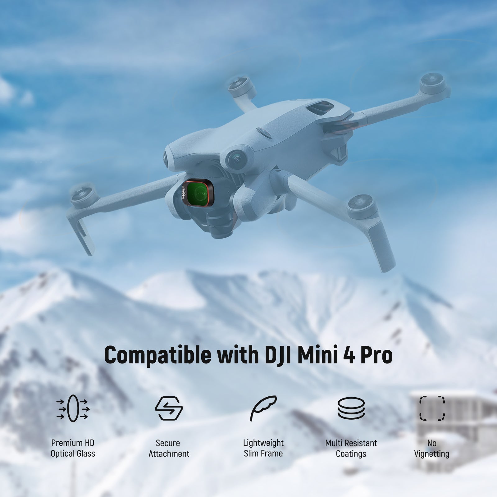 NEEWER FL-33 Variable ND Filter Set For DJI Mini 4 Pro