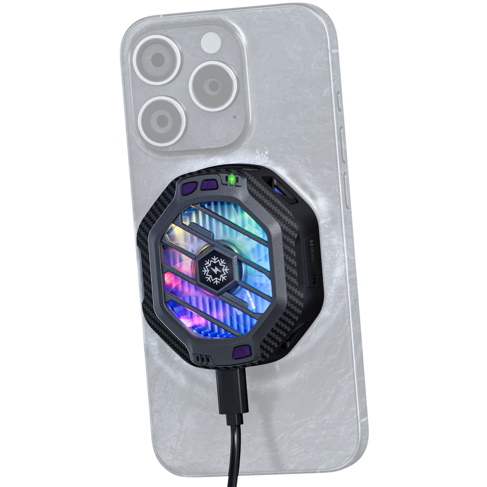 NEEWER PA060 Phone Fan Cooler Magnetic Wireless Charger