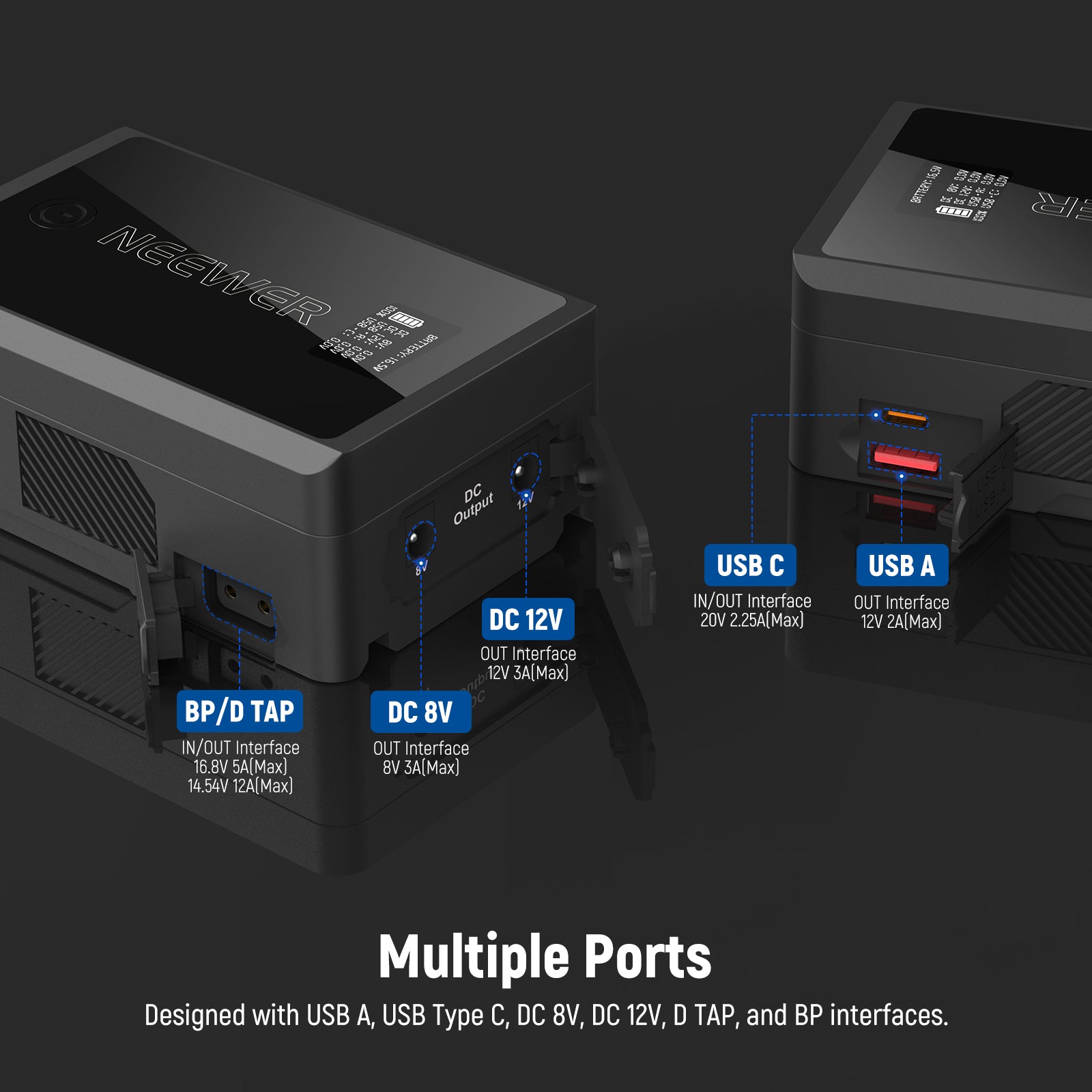NEEWER PS050E 50Wh V Mount Battery | Mini V Mount Battery
