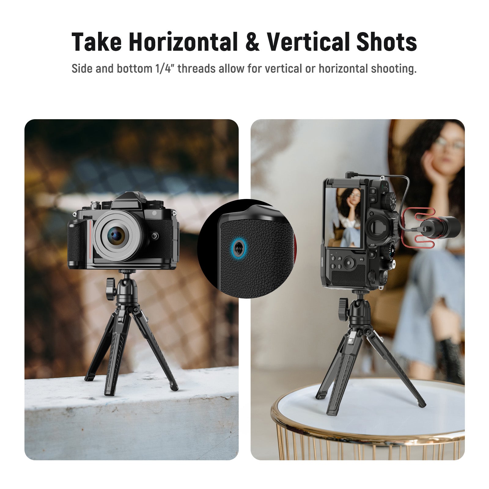 NEEWER CA073 Camera Baseplate with Handgrip for Nikon Z f