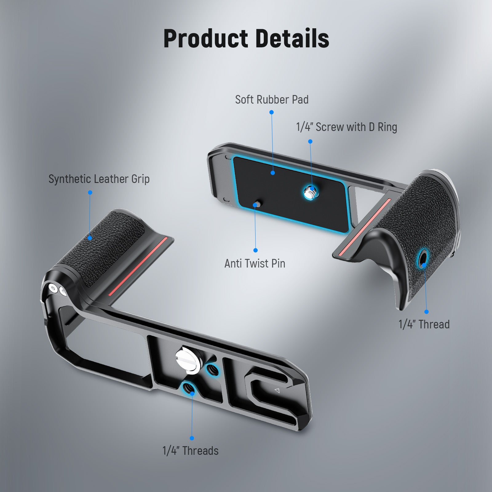 NEEWER CA073 Camera Baseplate with Handgrip for Nikon Z f