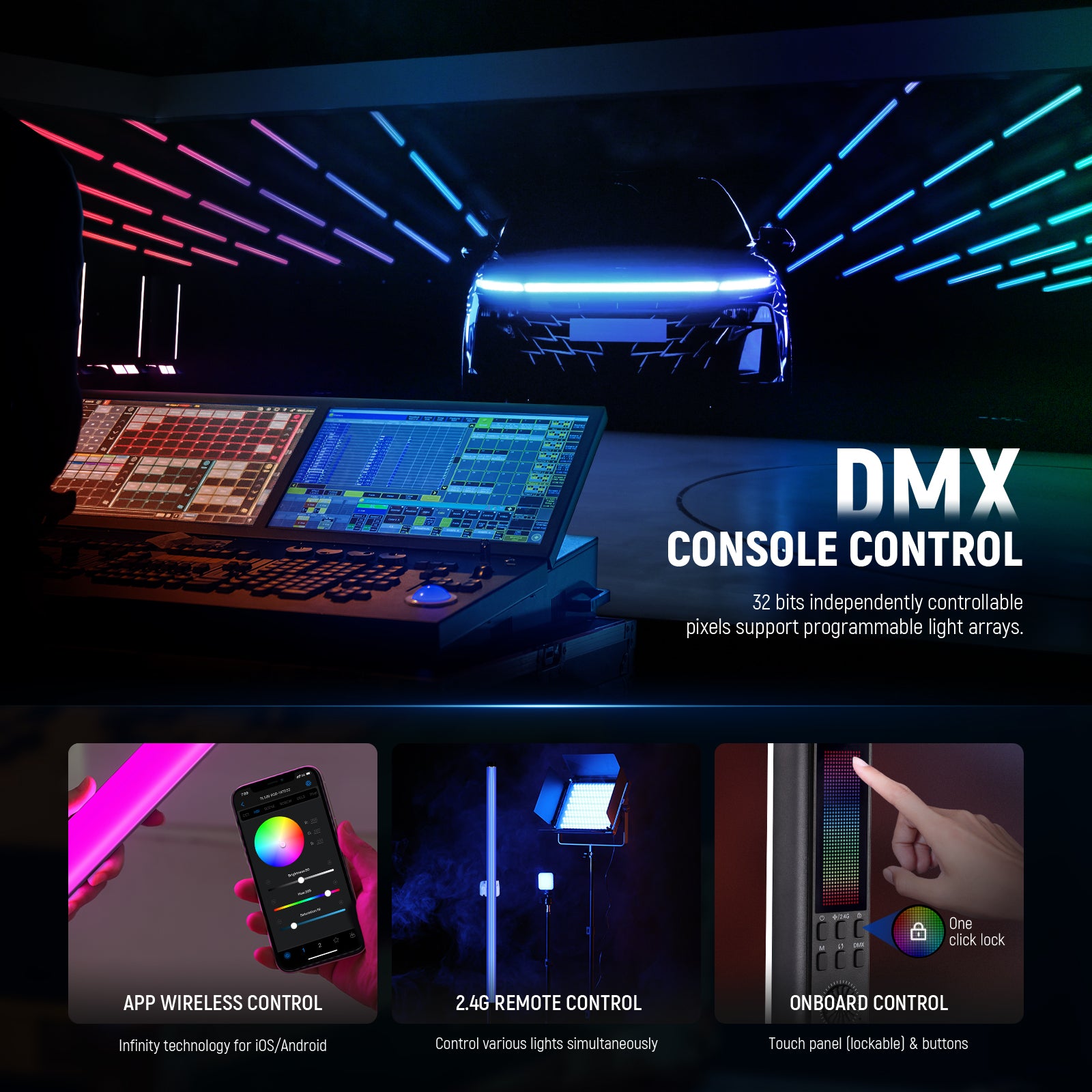 NEEWER TL120C Full Color Tube Light | RGB Light Stick