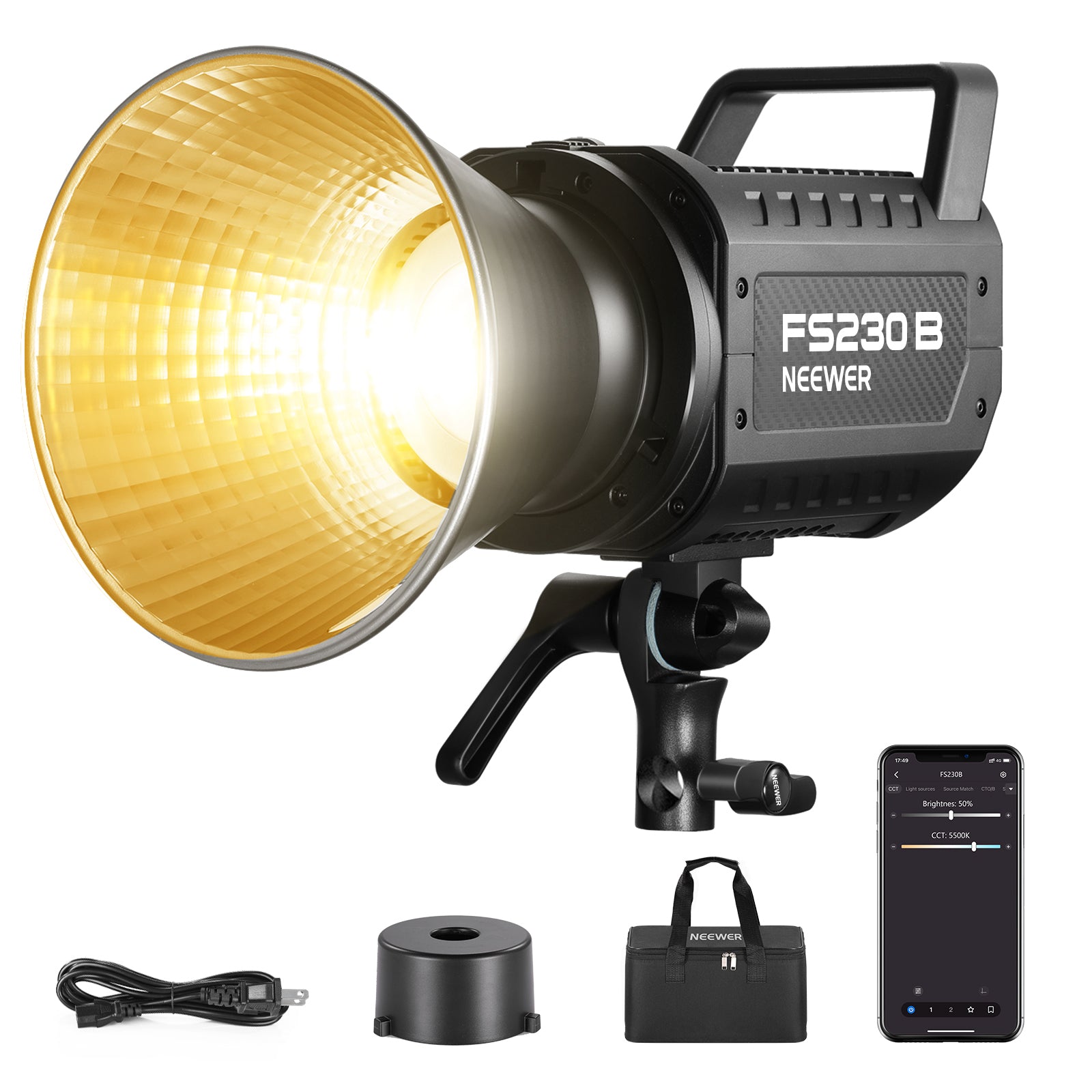 NEEWER FS230B Bi-Color LED Video Light Continuous Light