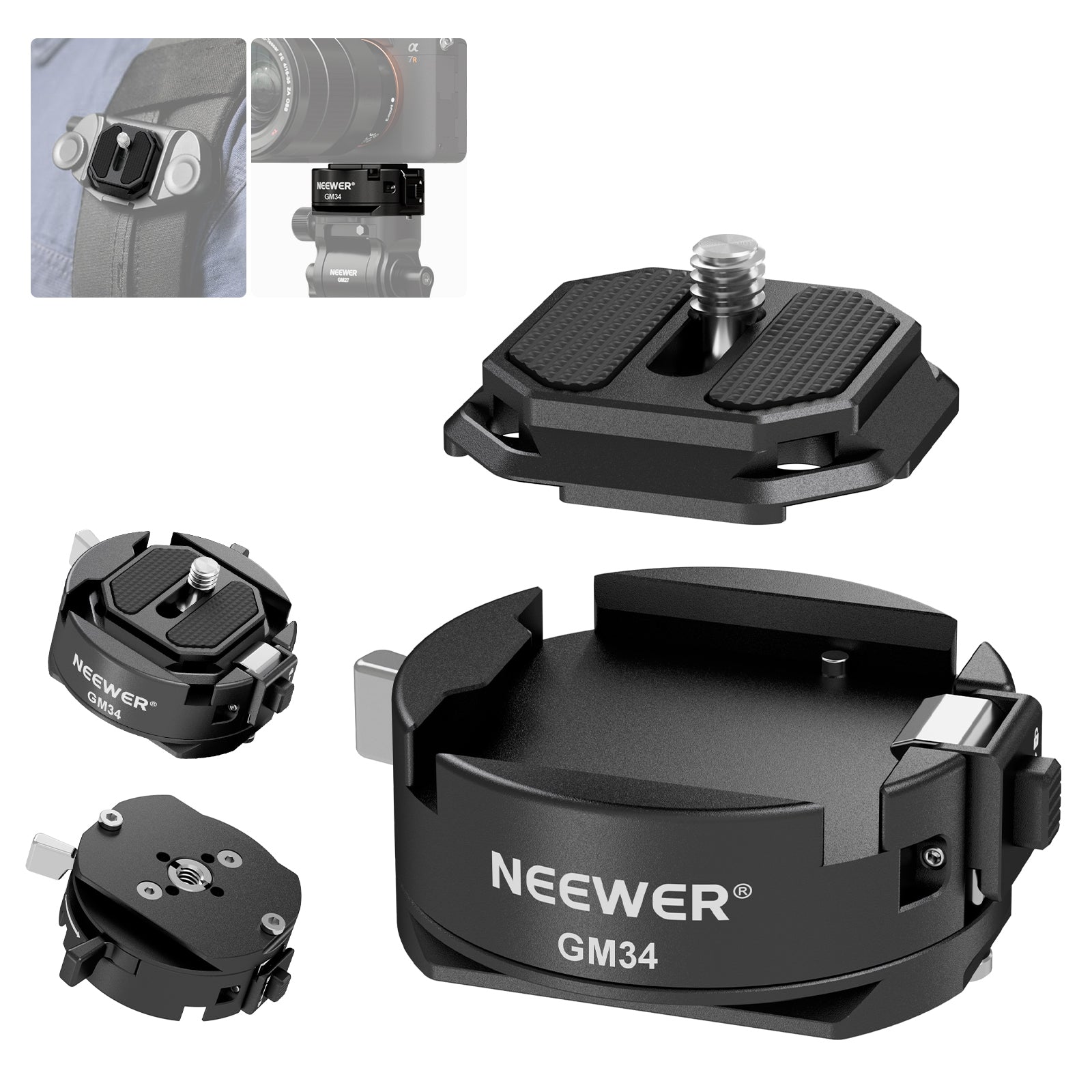 SMALLRIG 5437 Adattatore A Sgancio Rapido Per GoPro Hero Black 13 E Action Camera