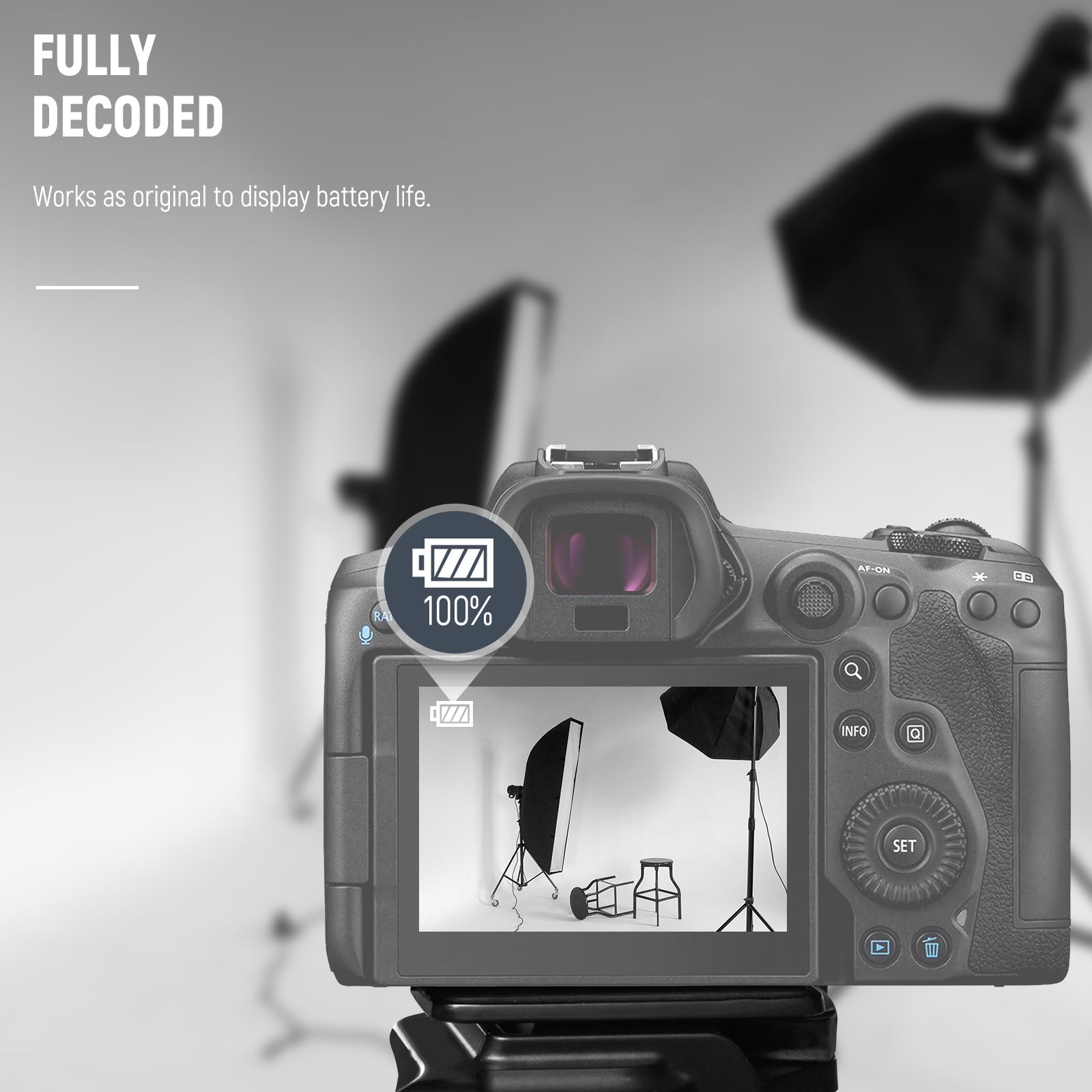 NEEWER 3 Pack 2200mAh LP-E6P/LP-E6NH Replacement Batteries For Canon