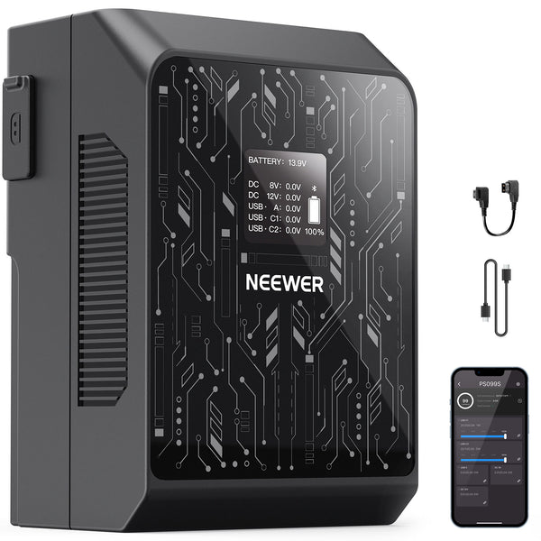 Neewer Smart Mini V-Mount Battery PS099S (99Wh, App Control)