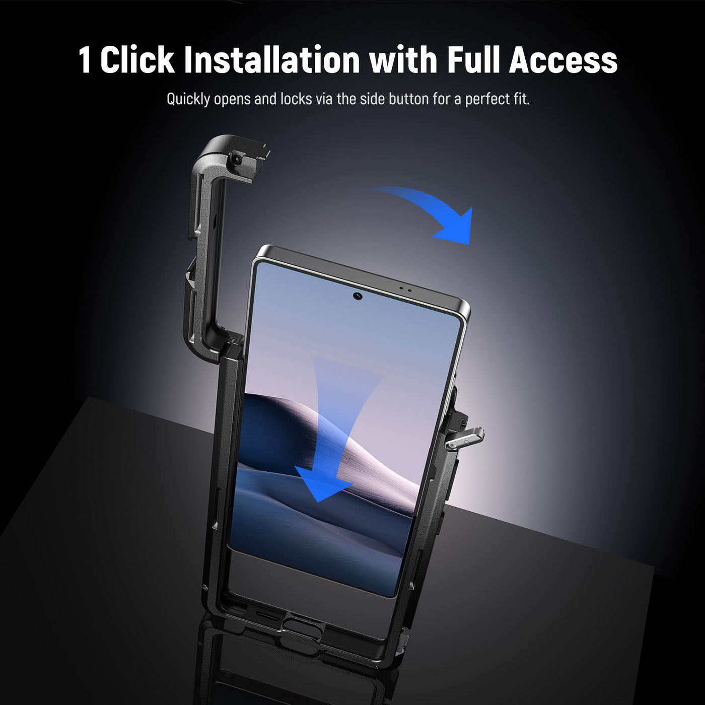 Neewer PA021+PA033 Handheld Cage with Filter Thread Adapter For Samsung S23 Ultra main image 1