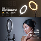 24W powerful circle ring light