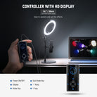 The controller with HD display help you operate easily.