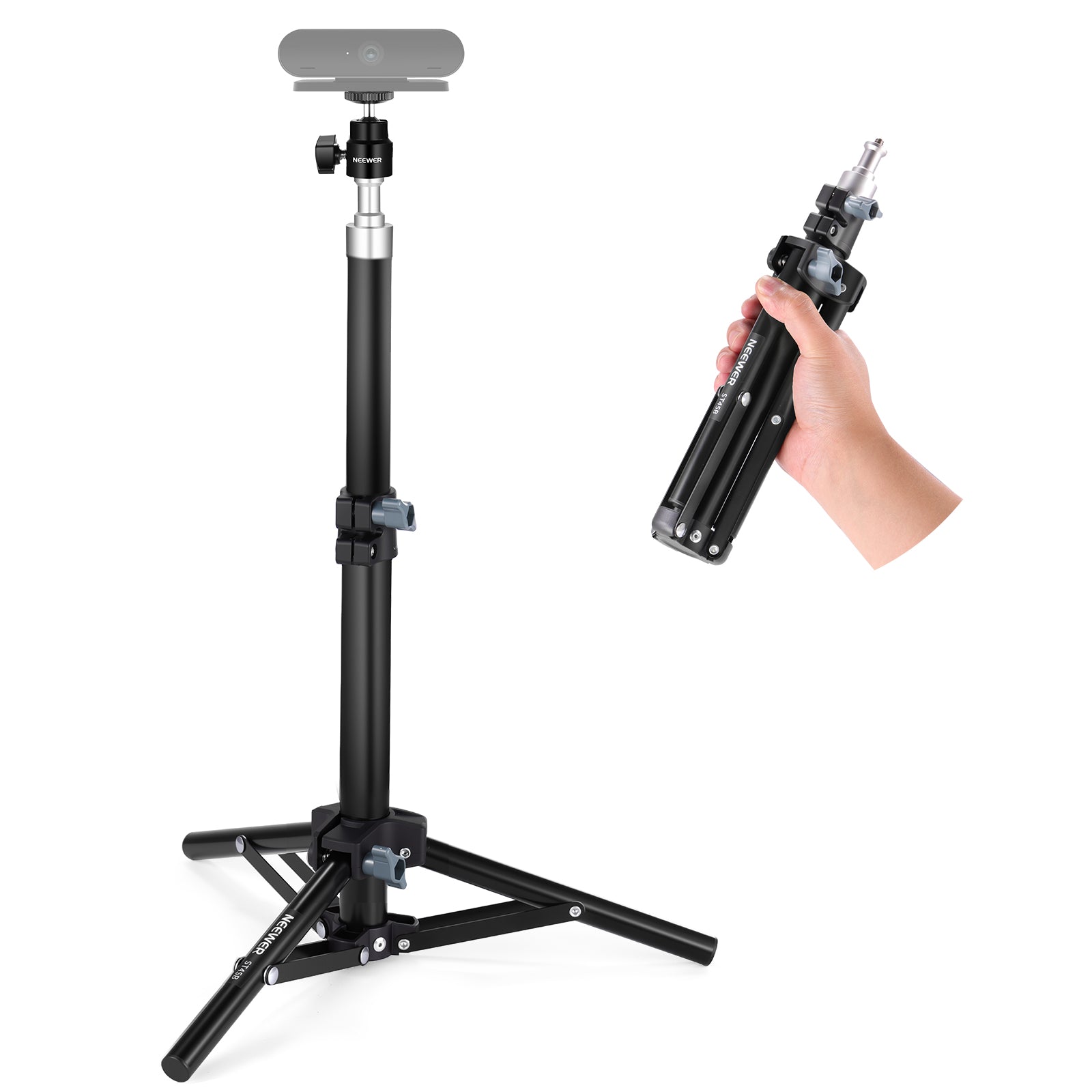 NEEWER ST45B Adjustable & Portable Desktop Tripod Stand