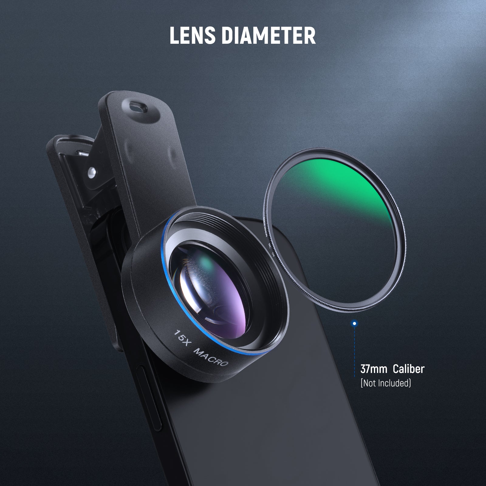 NEEWER LS-69 15x Macro Phone Lens Kit for Close Ups