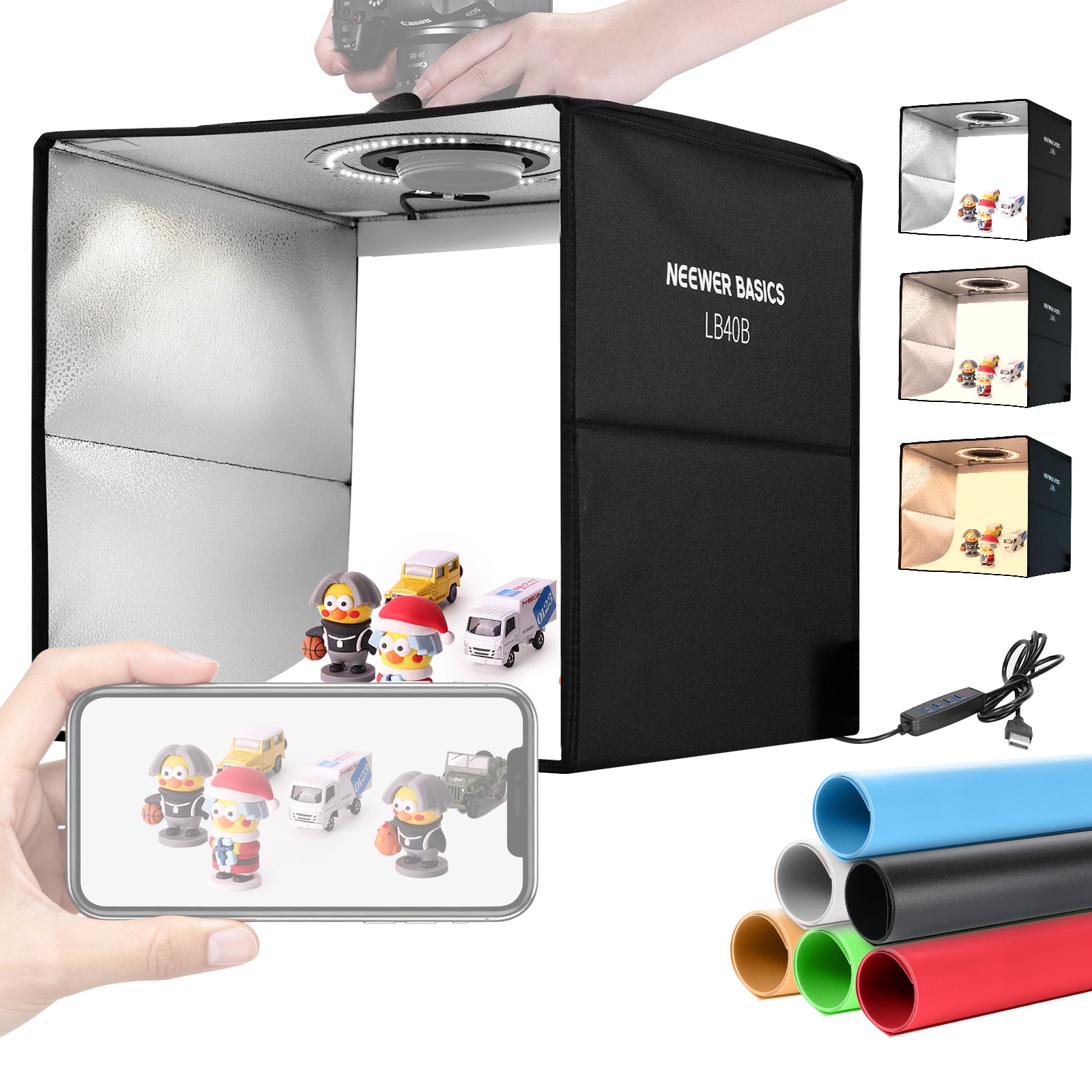 NEEWER LB30B/LB40B Photo Light Box | Shooting Tent