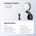 This package includes a pocket 4 fill light and a charging cable.