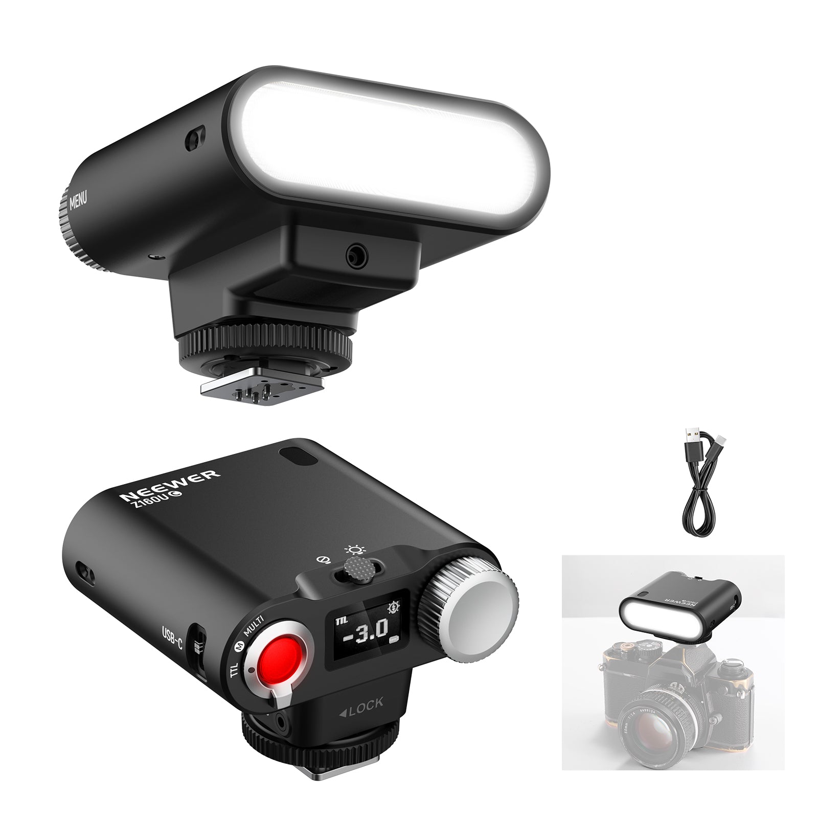 フォトフラッシュ NEEWER Z160U Stylish Portable Mini On Camera Flash