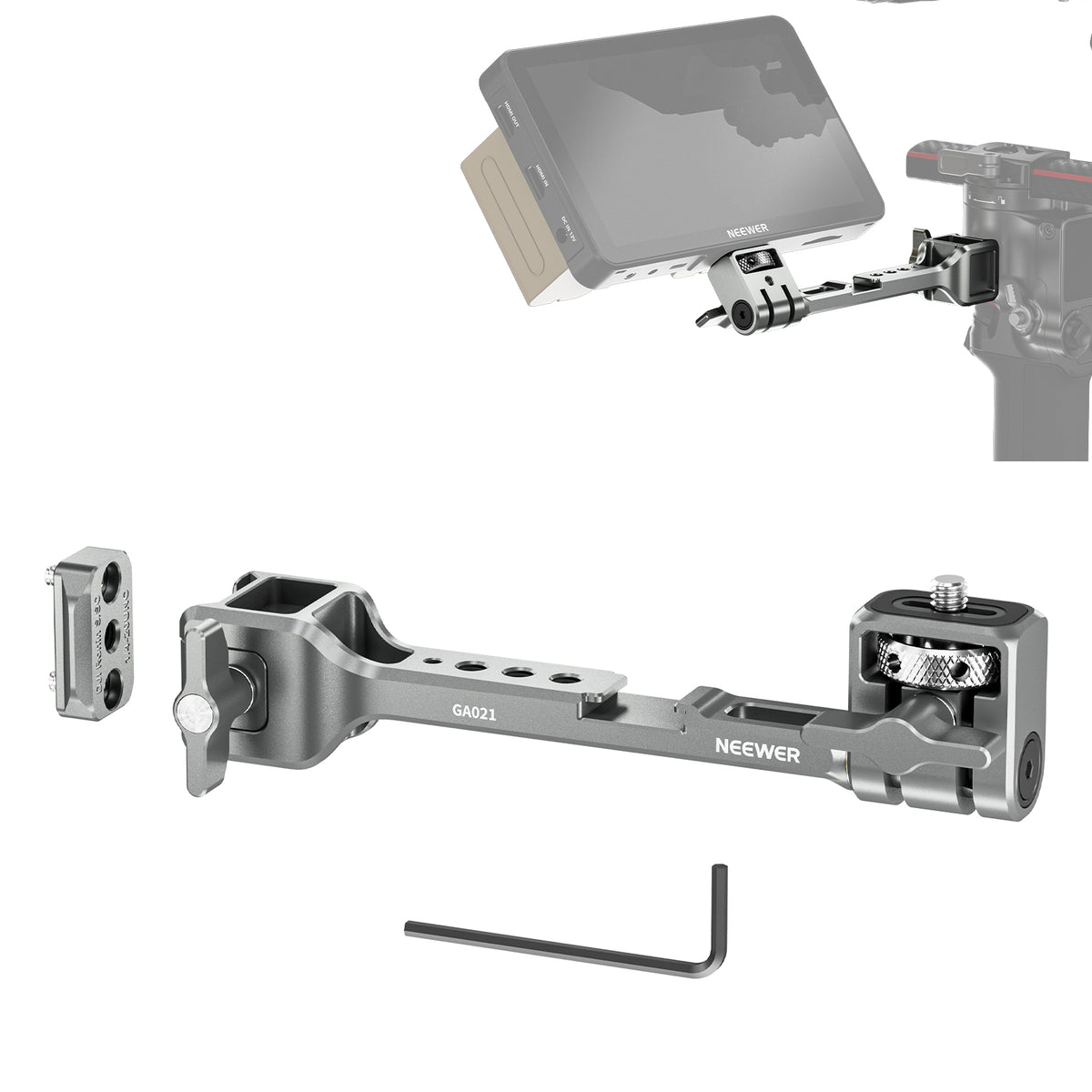 NEEWER GA021 360° Rotatable Monitor Mount for RS/Ronin Gimbal