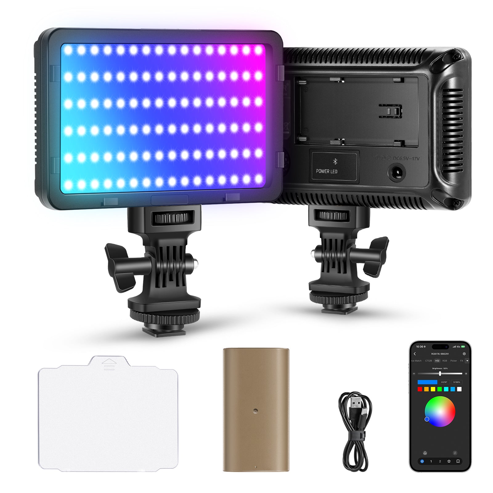 NEEWER RGB176 LED Camera Panel Light | RGB Video Light