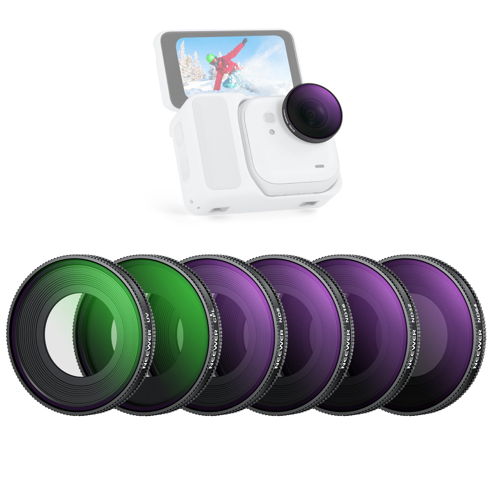 NEEWER UV/CPL/ND Filter Set For Insta360 GO 