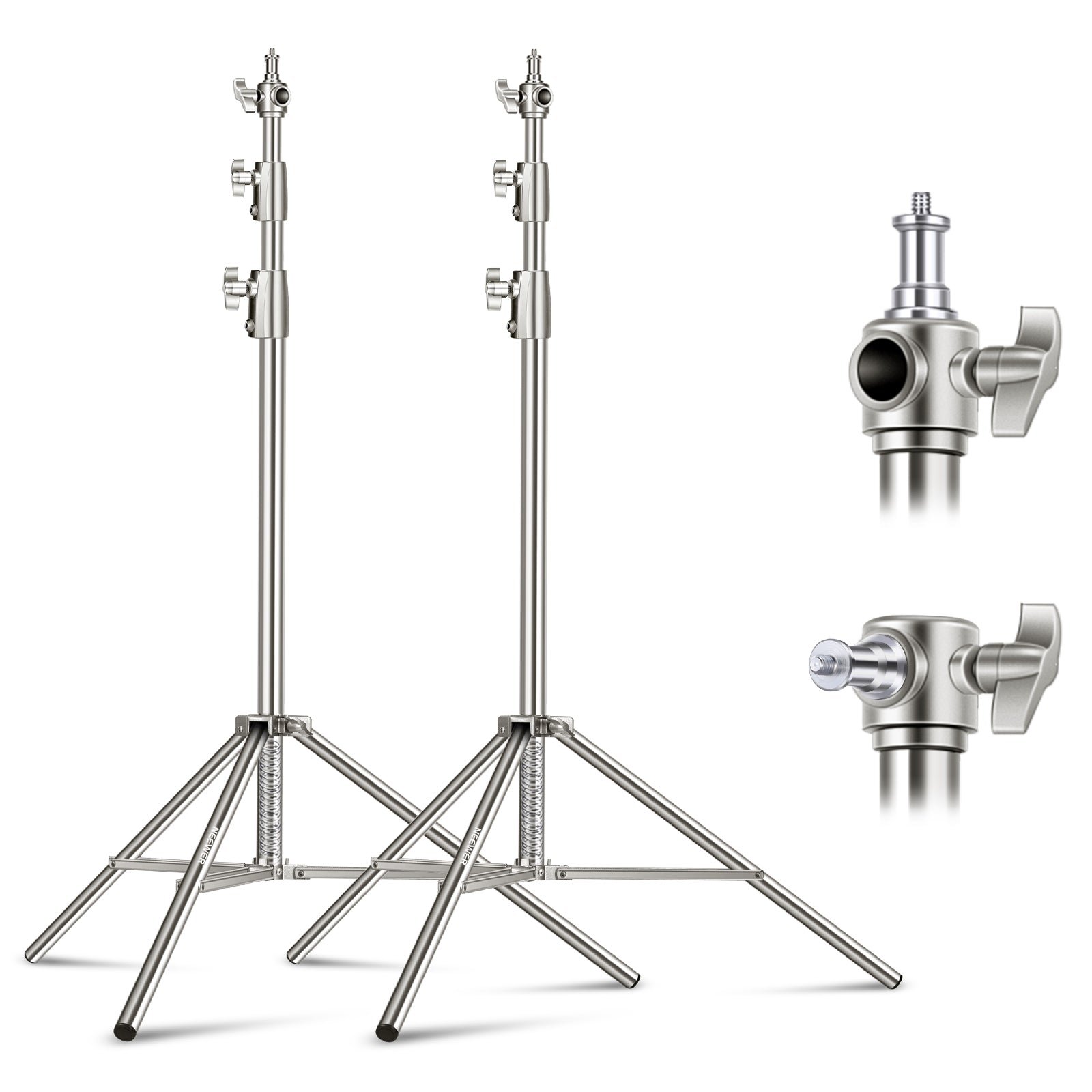 NEEWER 2 Pack 200cm/280cm Portable Light Stand Kit