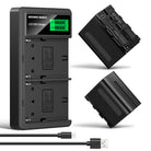 NEEWER NW-F970B 2Pcs NP-F970 7800mAh Replacement Battery