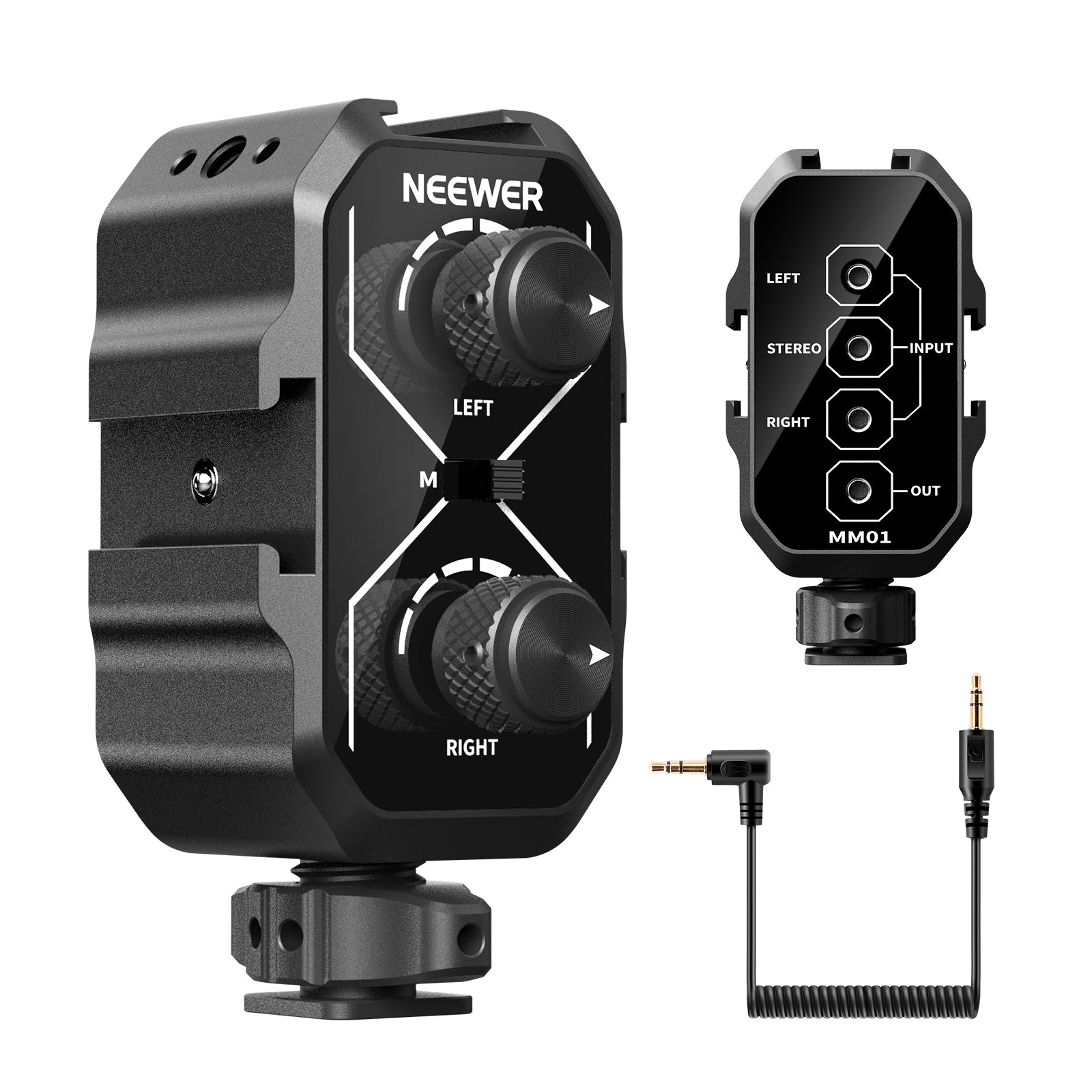 NEEWER MM01/MM02 Dual Channel Microphone Audio Mixer