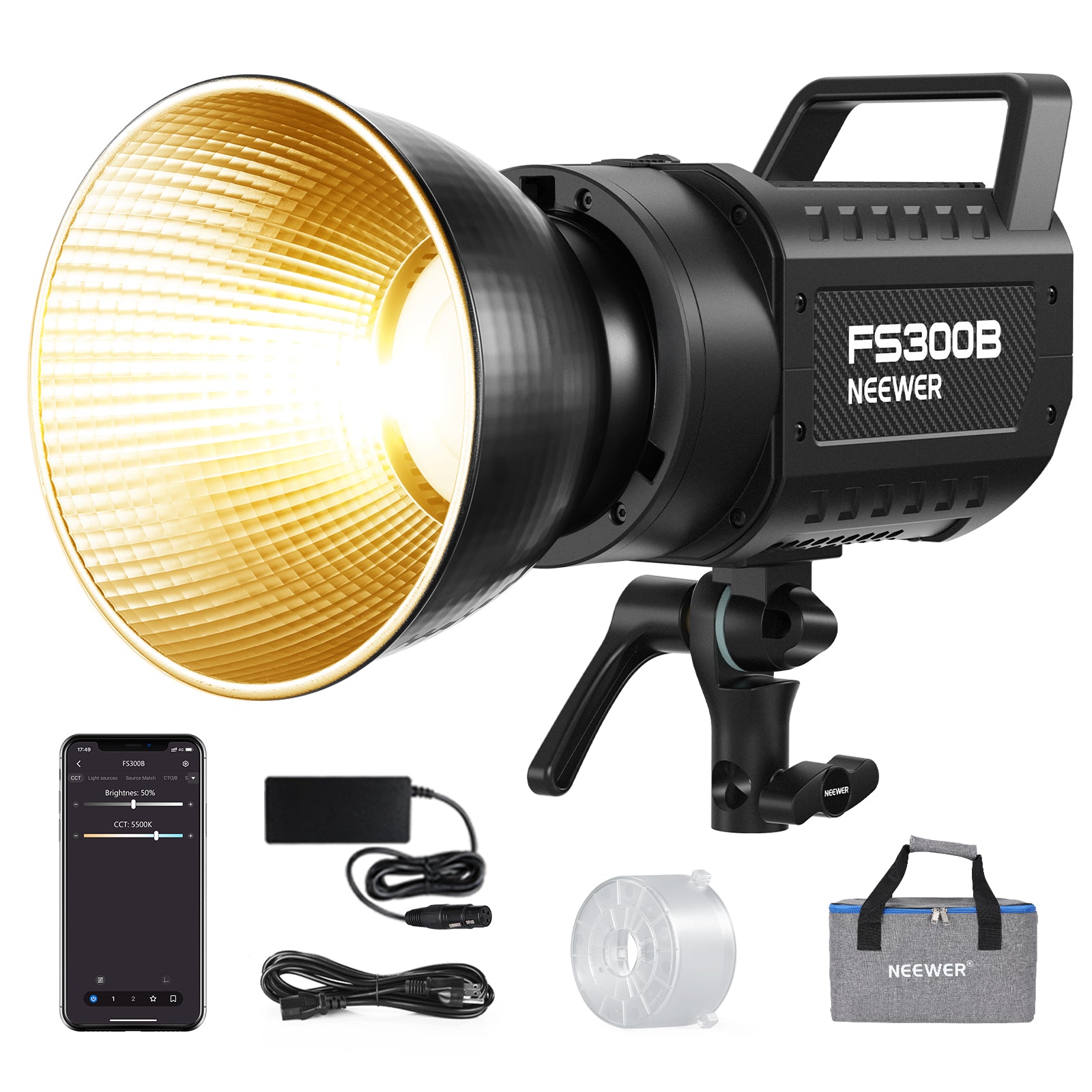 NEEWER FS300B 300W Powerful Bi-Color LED Video Light
