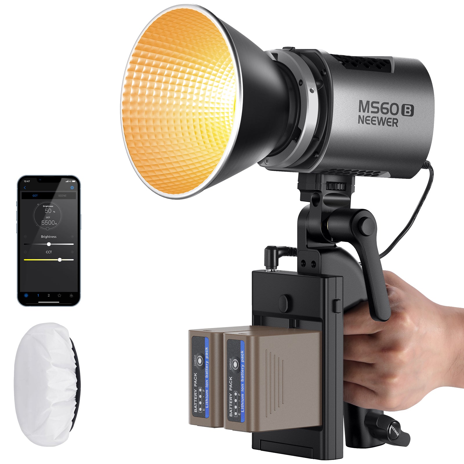 Neewer MS60B Video Light - Thumbnail 2