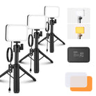 NEEWER BP66 3 Pack LED Panel Light with Mini Desk Stand