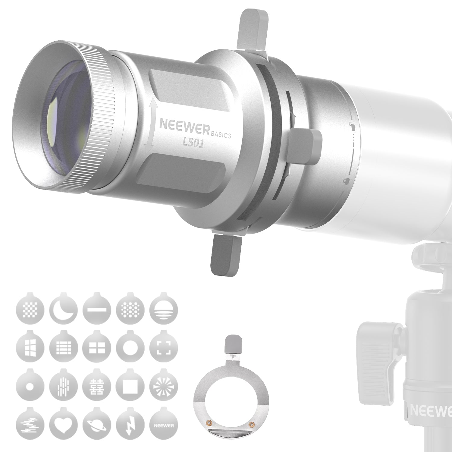 NEEWER BASICS LS01 Spotlight Conical Optical Snoot for Photography Fla